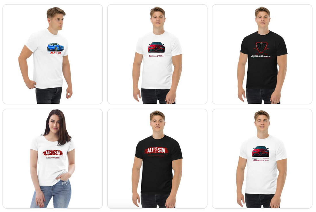 Alfisti in stile: Le t-shirt perfette per gli appassionati di Alfa Romeo