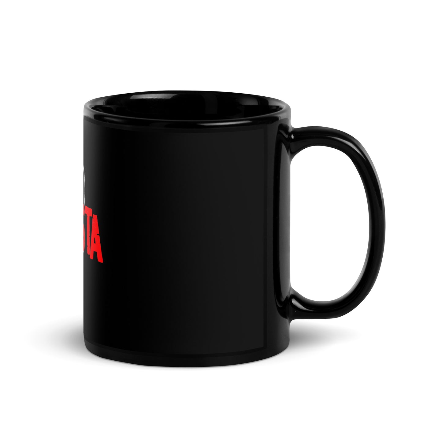 Tazza da tè latte caffè nera lucida Alfa Romeo - 11 once - tazza