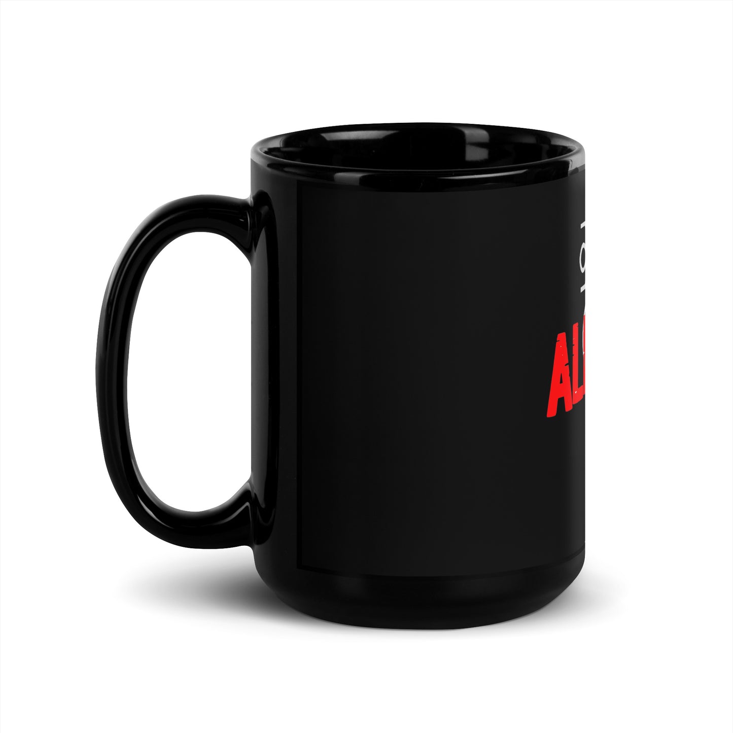 Tazza da tè latte caffè nera lucida Alfa Romeo - tazza