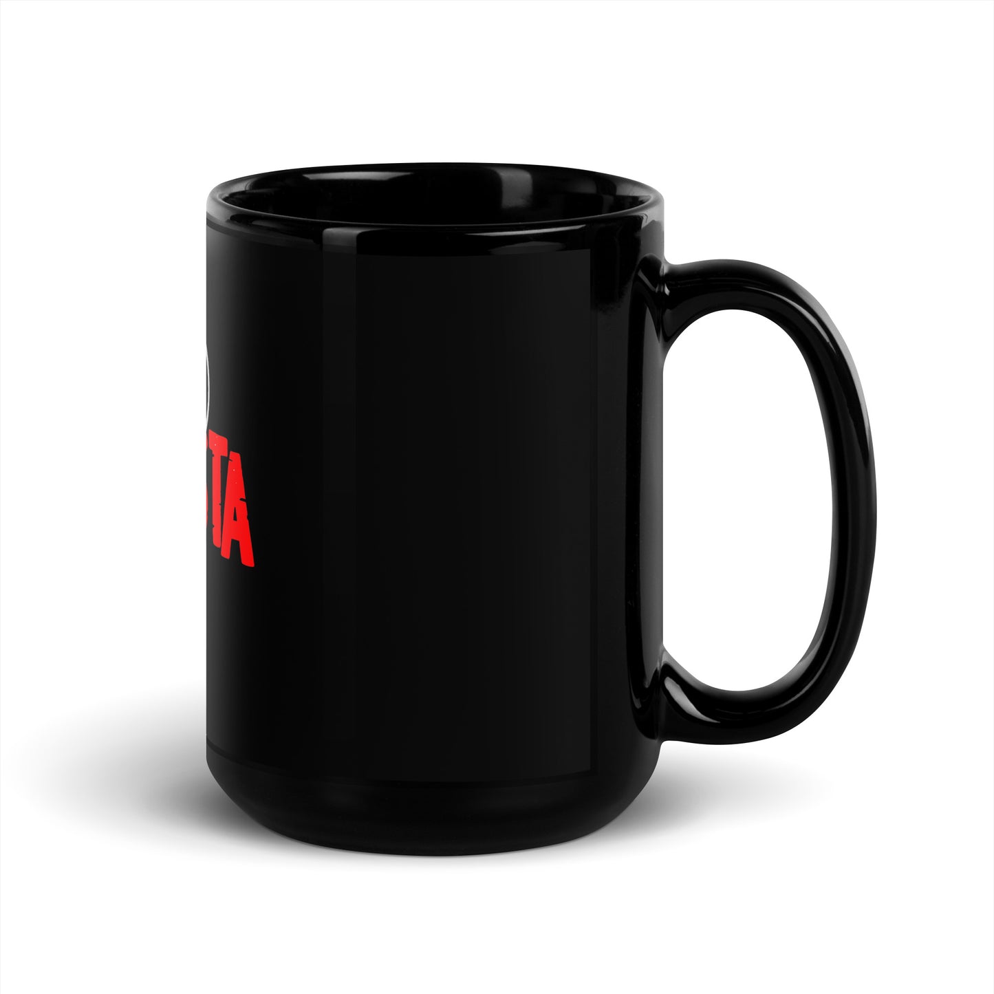 Tazza da tè latte caffè nera lucida Alfa Romeo - 15 once - tazza