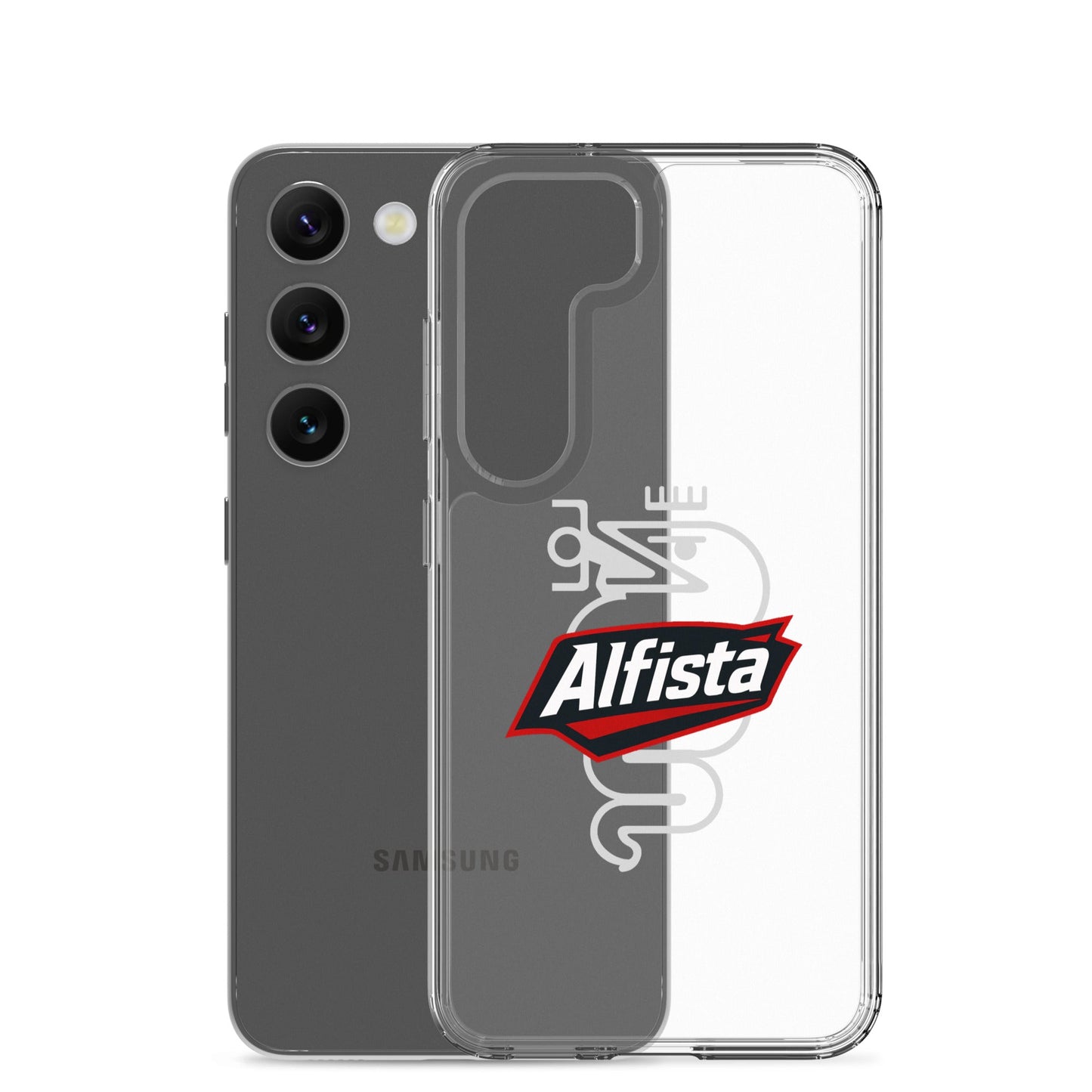 Cover Samsung Galaxy S22 S23 S24 S25 Trasparente per Alfisti – Protezione Elegante e Personalizzata