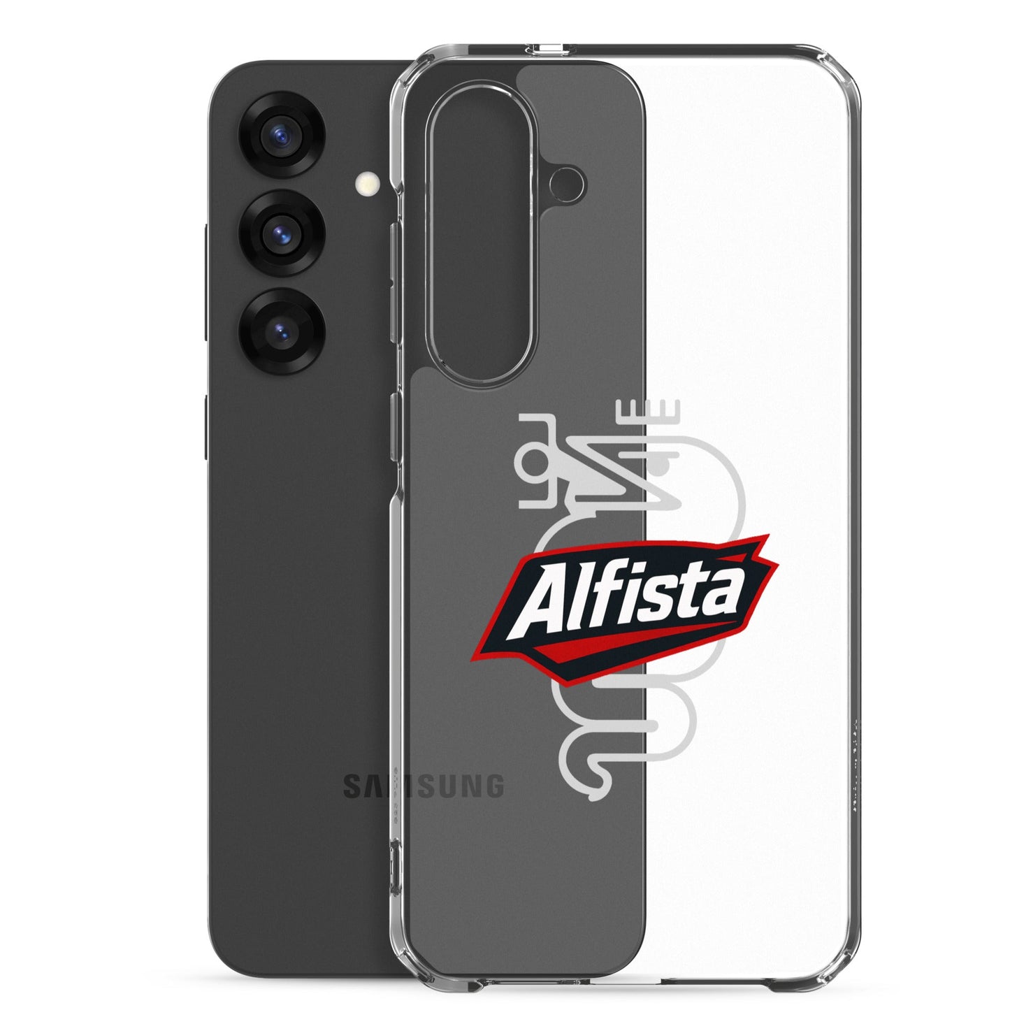 Cover Samsung Galaxy S22 S23 S24 S25 Trasparente per Alfisti – Protezione Elegante e Personalizzata