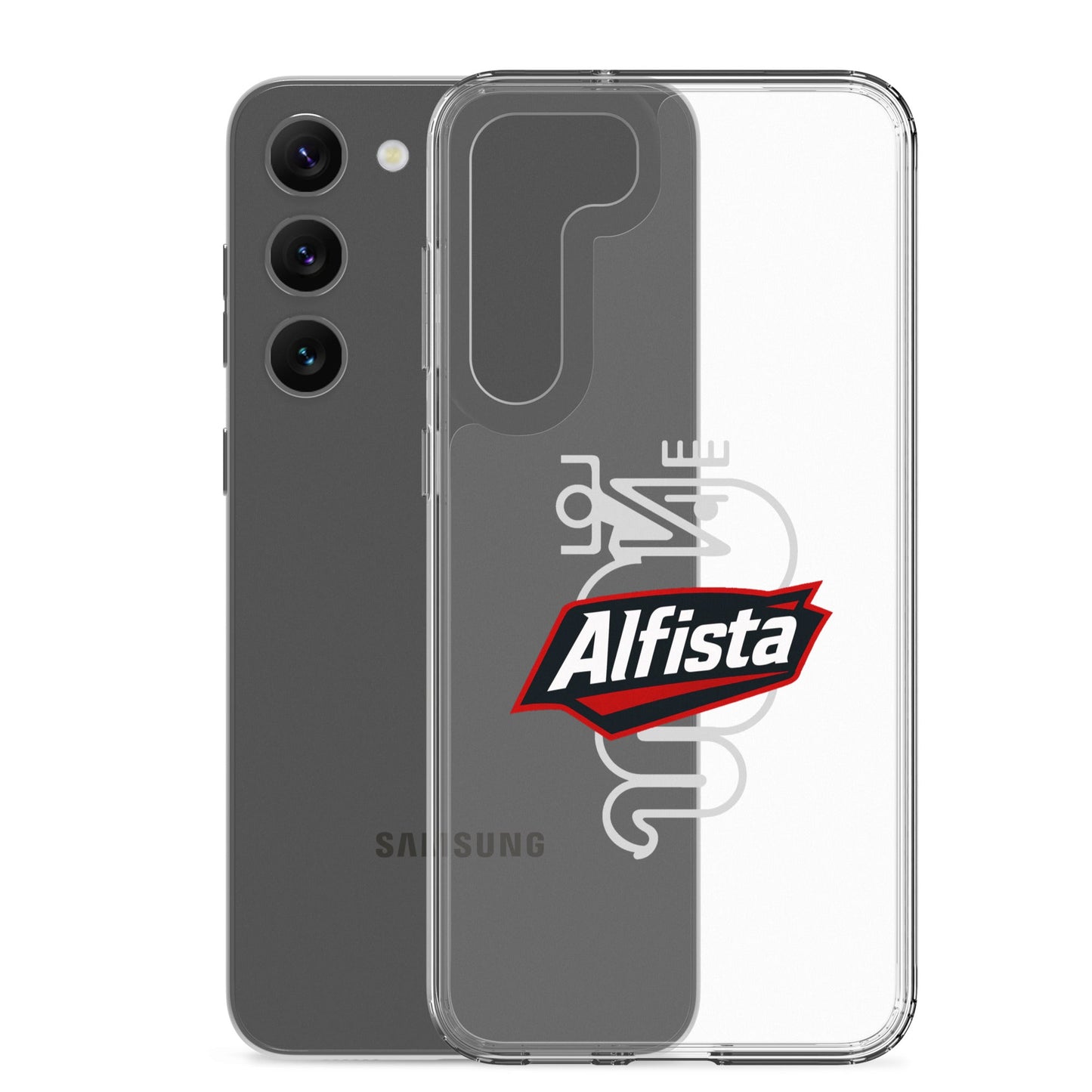 Cover Samsung Galaxy S22 S23 S24 S25 Trasparente per Alfisti – Protezione Elegante e Personalizzata