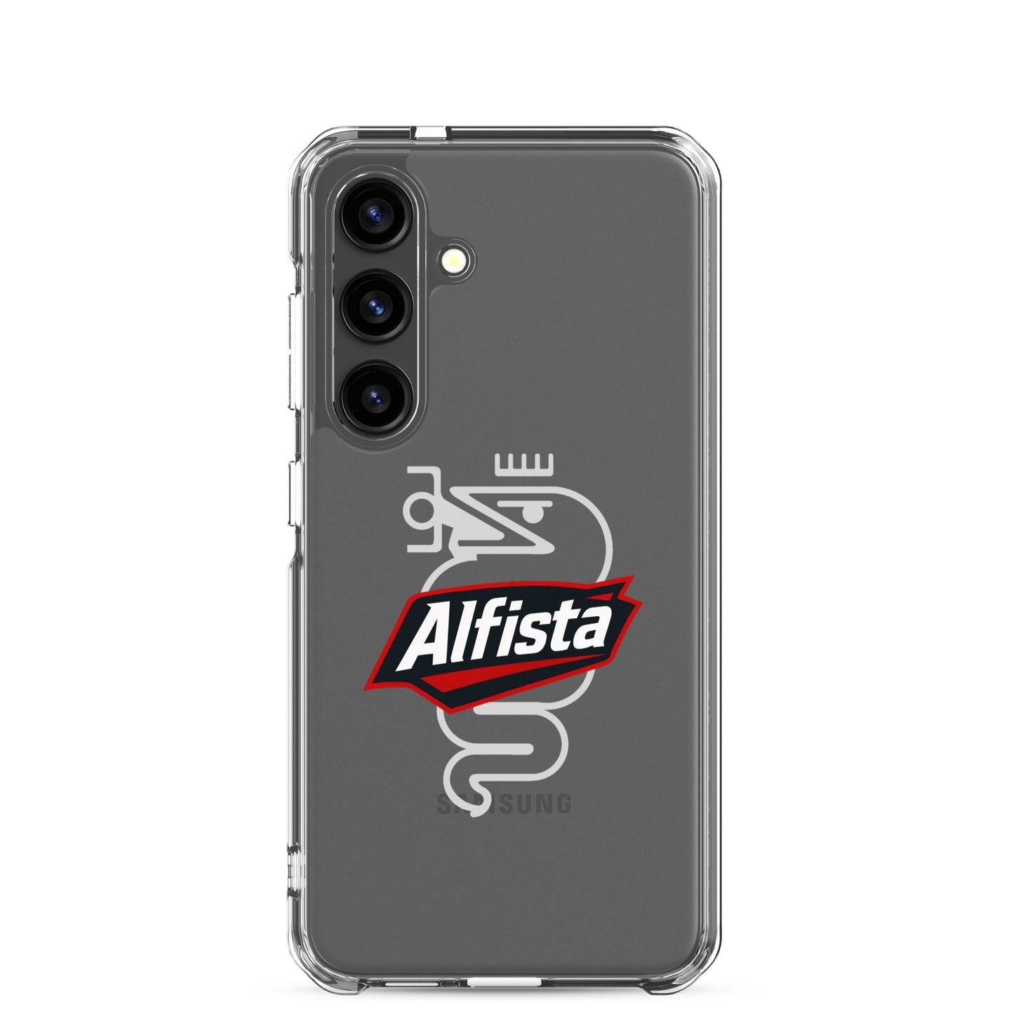 Cover Samsung Galaxy S22 S23 S24 S25 Trasparente per Alfisti – Protezione Elegante e Personalizzata