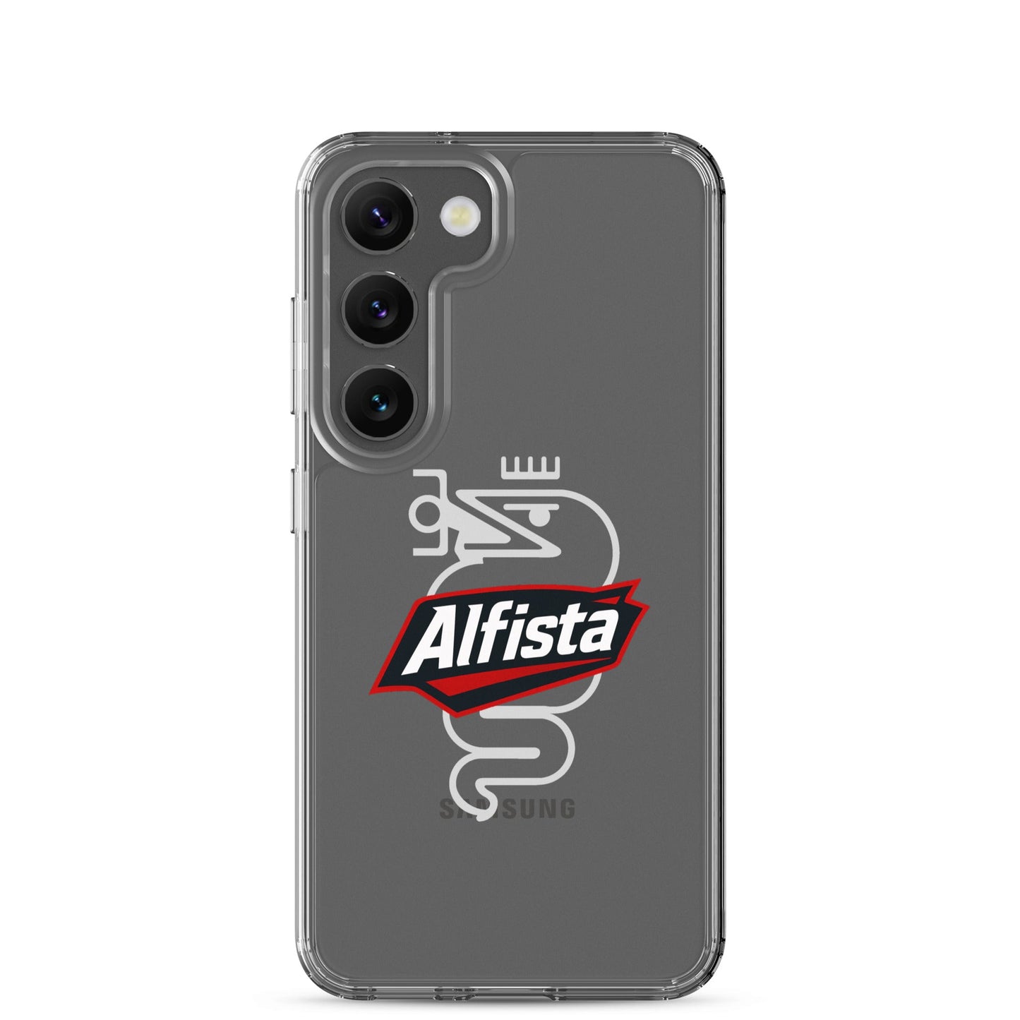 Cover Samsung Galaxy S22 S23 S24 S25 Trasparente per Alfisti – Protezione Elegante e Personalizzata