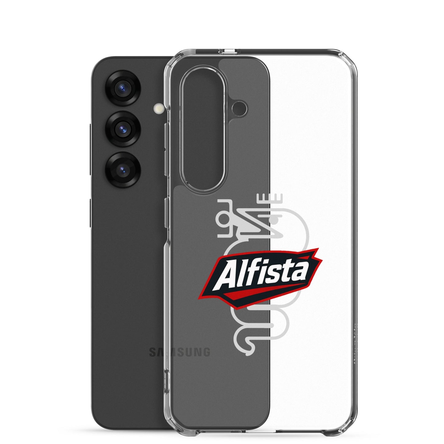 Cover Samsung Galaxy S22 S23 S24 S25 Trasparente per Alfisti – Protezione Elegante e Personalizzata