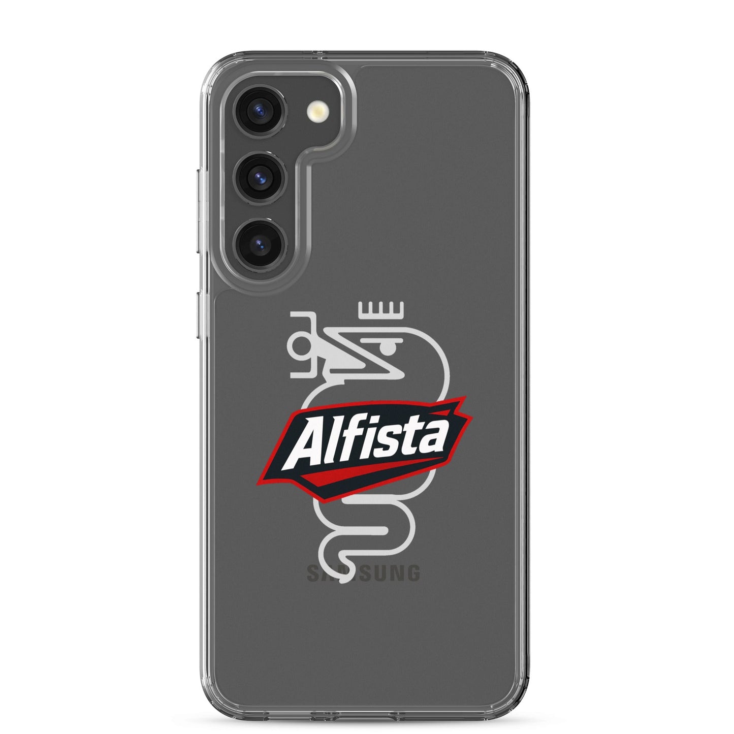 Cover Samsung Galaxy S22 S23 S24 S25 Trasparente per Alfisti – Protezione Elegante e Personalizzata
