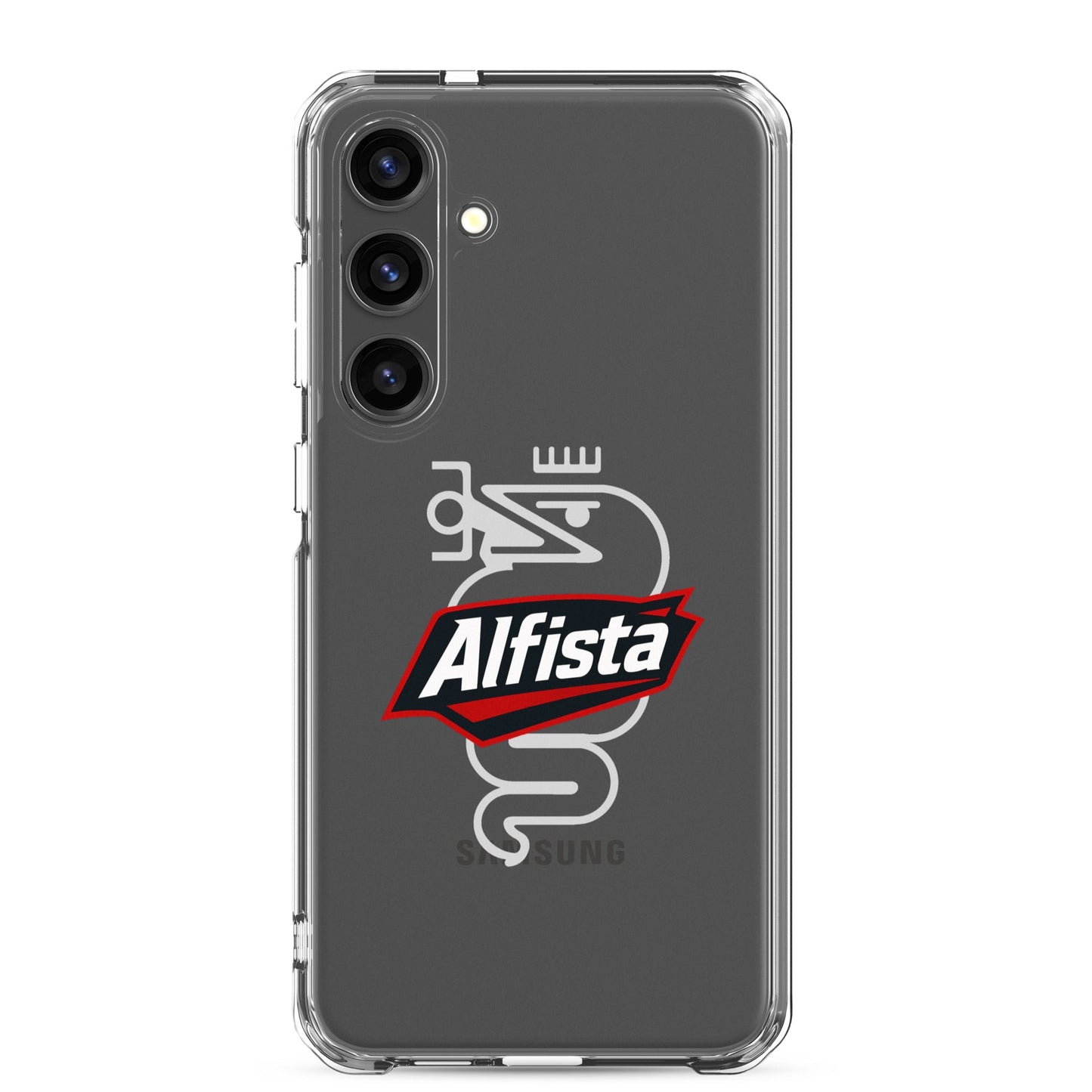 Cover Samsung Galaxy S22 S23 S24 S25 Trasparente per Alfisti – Protezione Elegante e Personalizzata