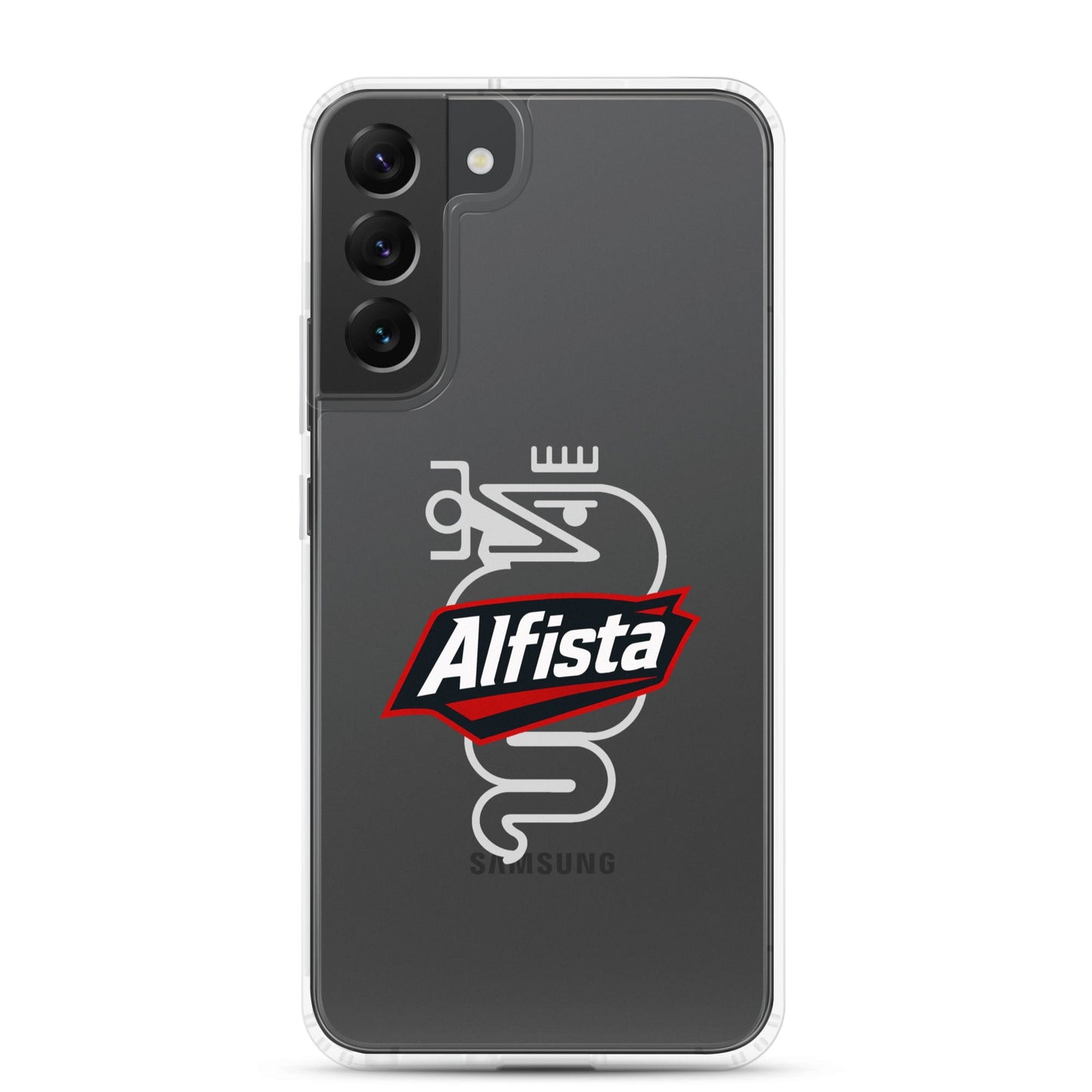 Cover Samsung Galaxy S22 S23 S24 S25 Trasparente per Alfisti – Protezione Elegante e Personalizzata