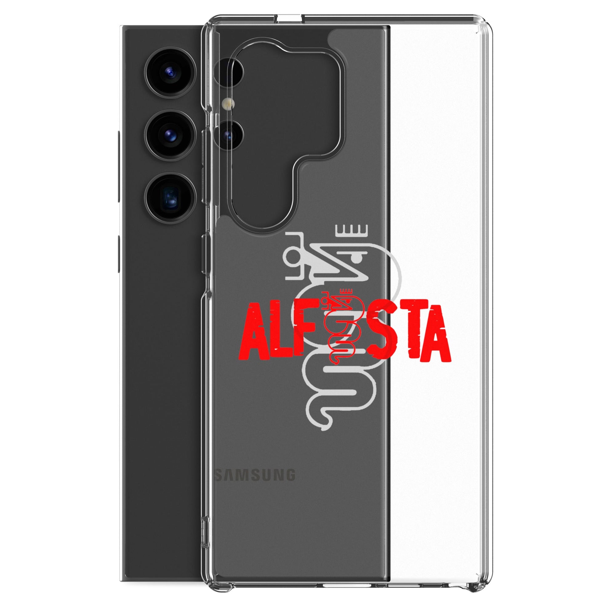 Cover Samsung Galaxy S22 S23 S24 S25 Trasparente per Alfisti – Stile Alfa Romeo