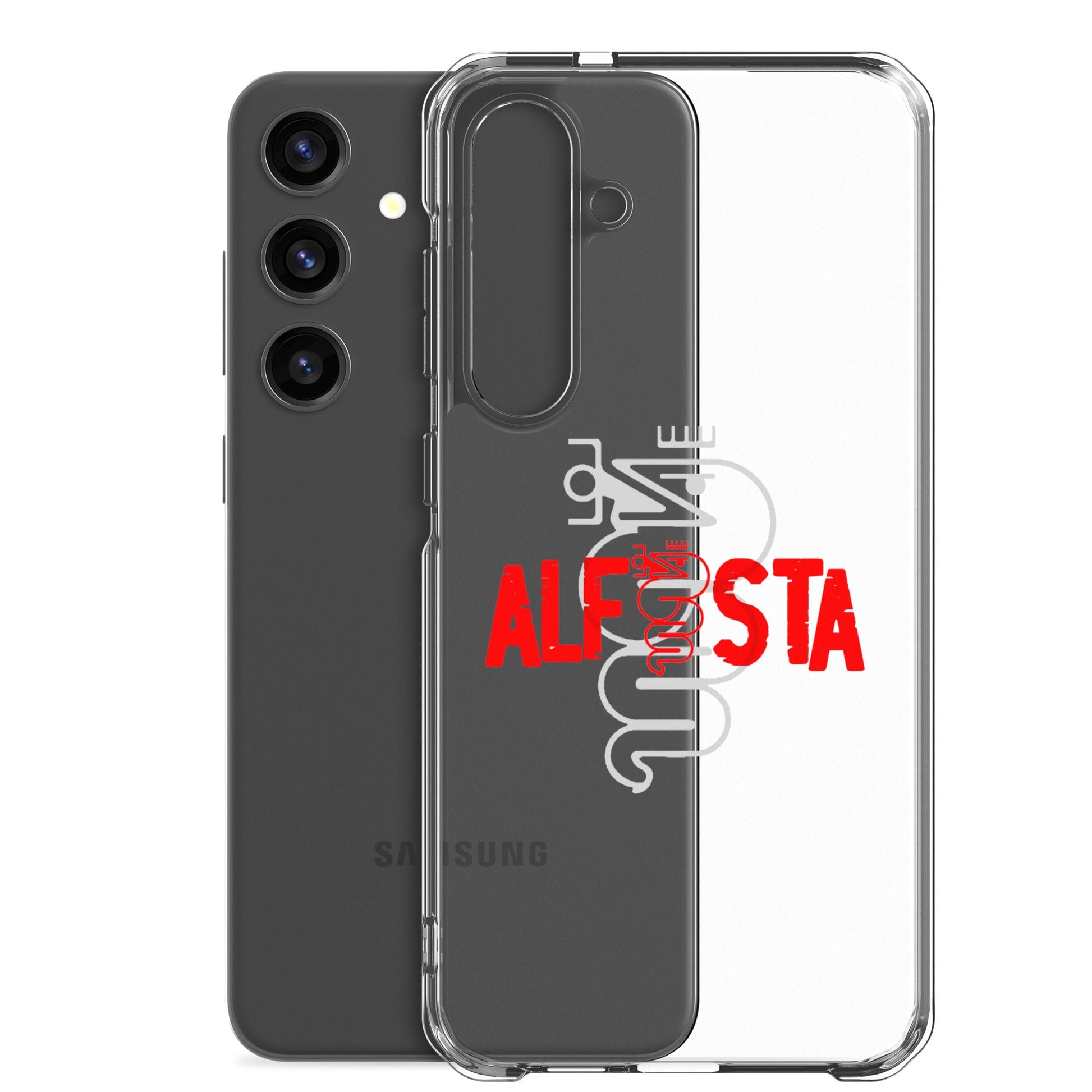 Cover Samsung Galaxy S22 S23 S24 S25 Trasparente per Alfisti – Stile Alfa Romeo