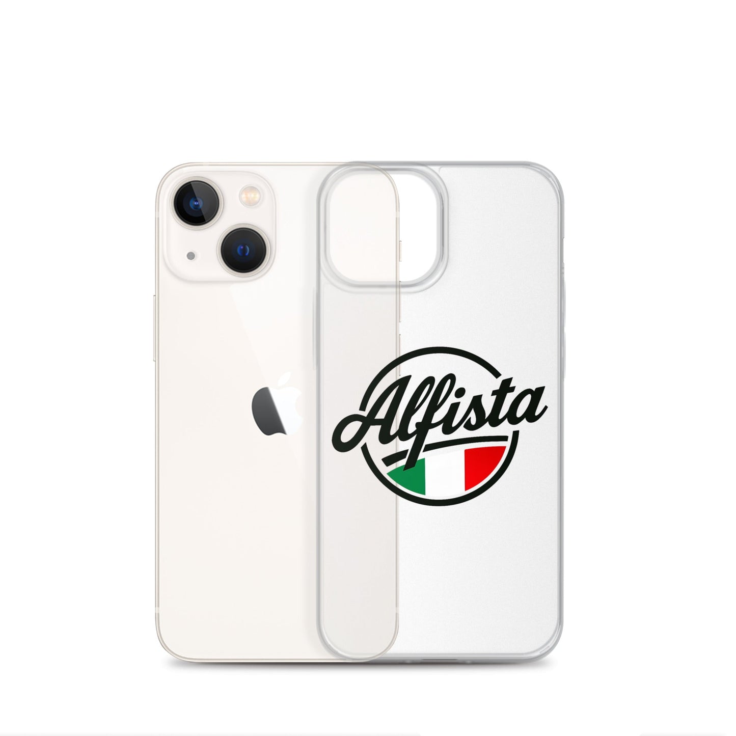 Cover trasparente per iPhone con design Alfisti – Custodia elegante per iPhone 13 14 15 16