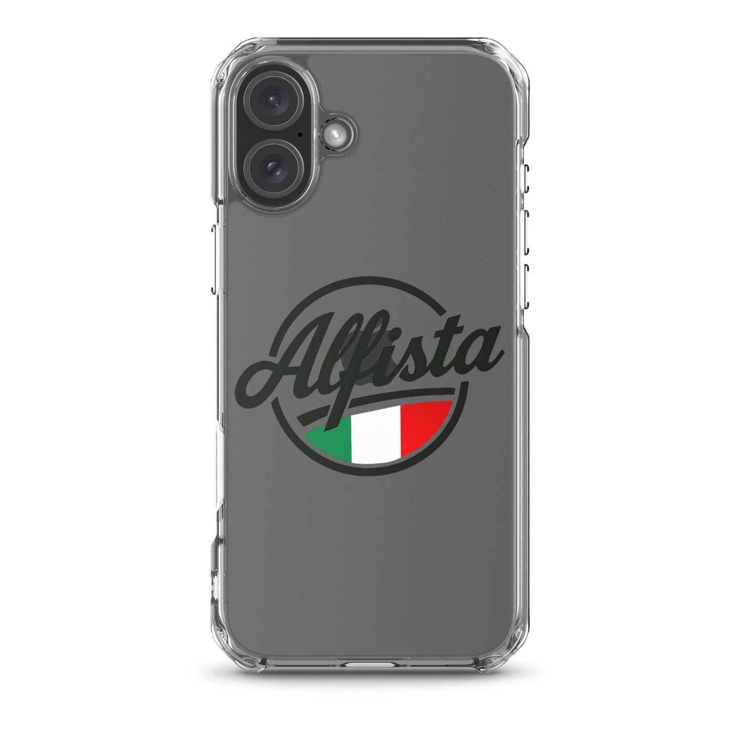 Cover trasparente per iPhone con design Alfisti – Custodia elegante per iPhone 13 14 15 16