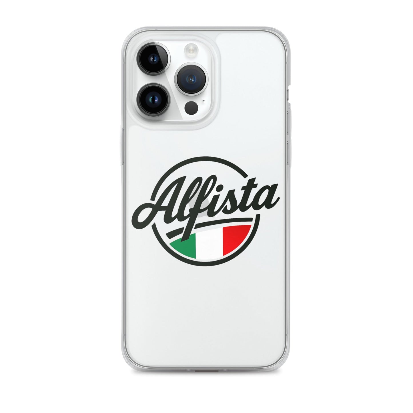 Cover trasparente per iPhone con design Alfisti – Custodia elegante per iPhone 13 14 15 16