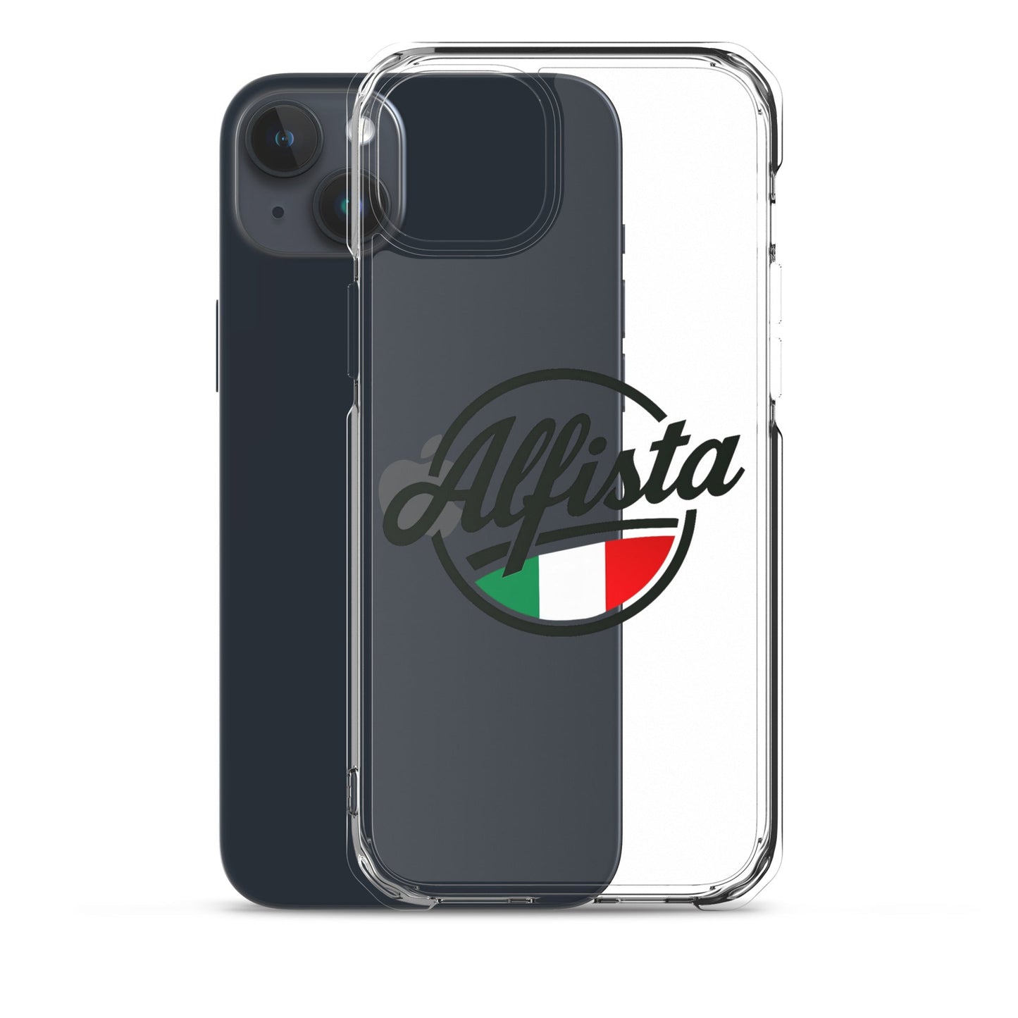Cover trasparente per iPhone con design Alfisti – Custodia elegante per iPhone 13 14 15 16