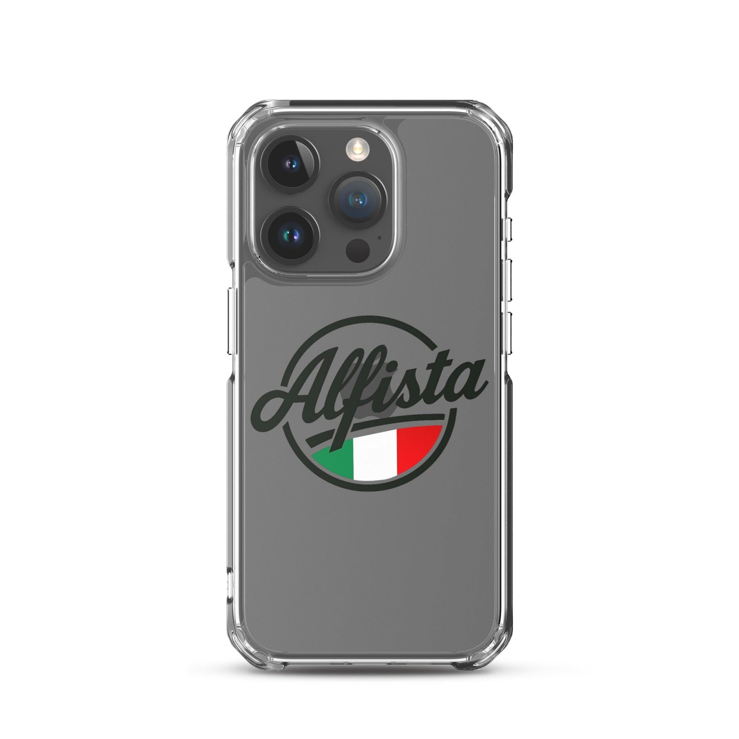 Cover trasparente per iPhone con design Alfisti – Custodia elegante per iPhone 13 14 15 16