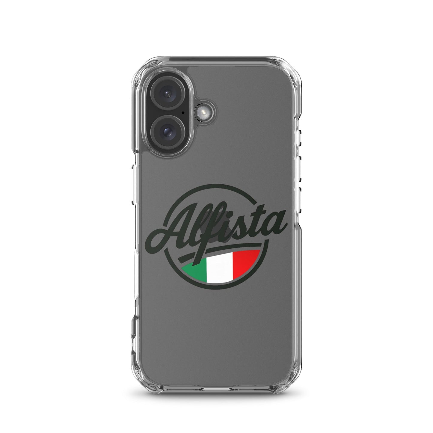 Cover trasparente per iPhone con design Alfisti – Custodia elegante per iPhone 13 14 15 16