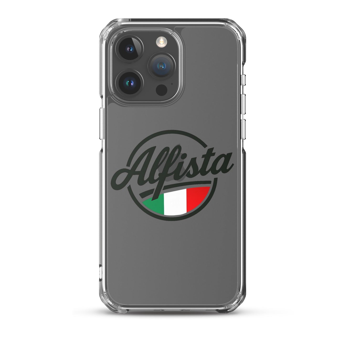 Cover trasparente per iPhone con design Alfisti – Custodia elegante per iPhone 13 14 15 16