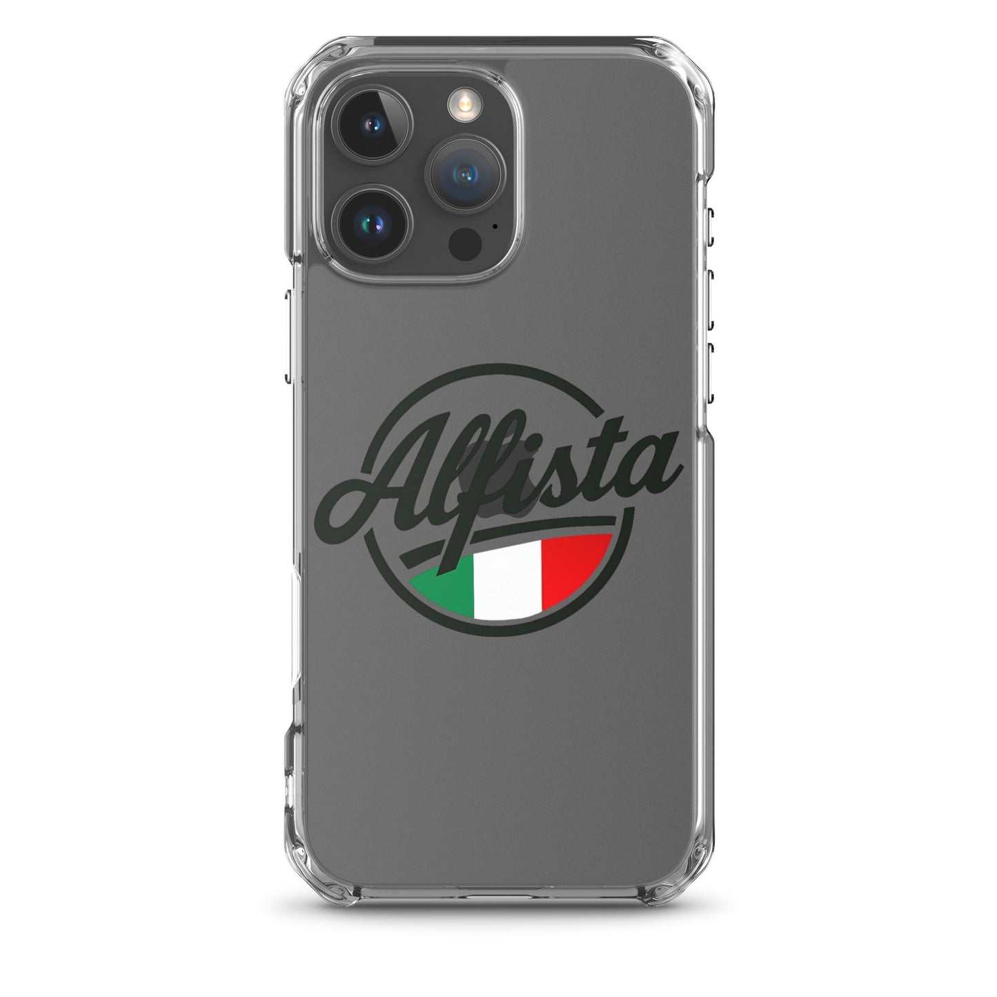 Cover trasparente per iPhone con design Alfisti – Custodia elegante per iPhone 13 14 15 16
