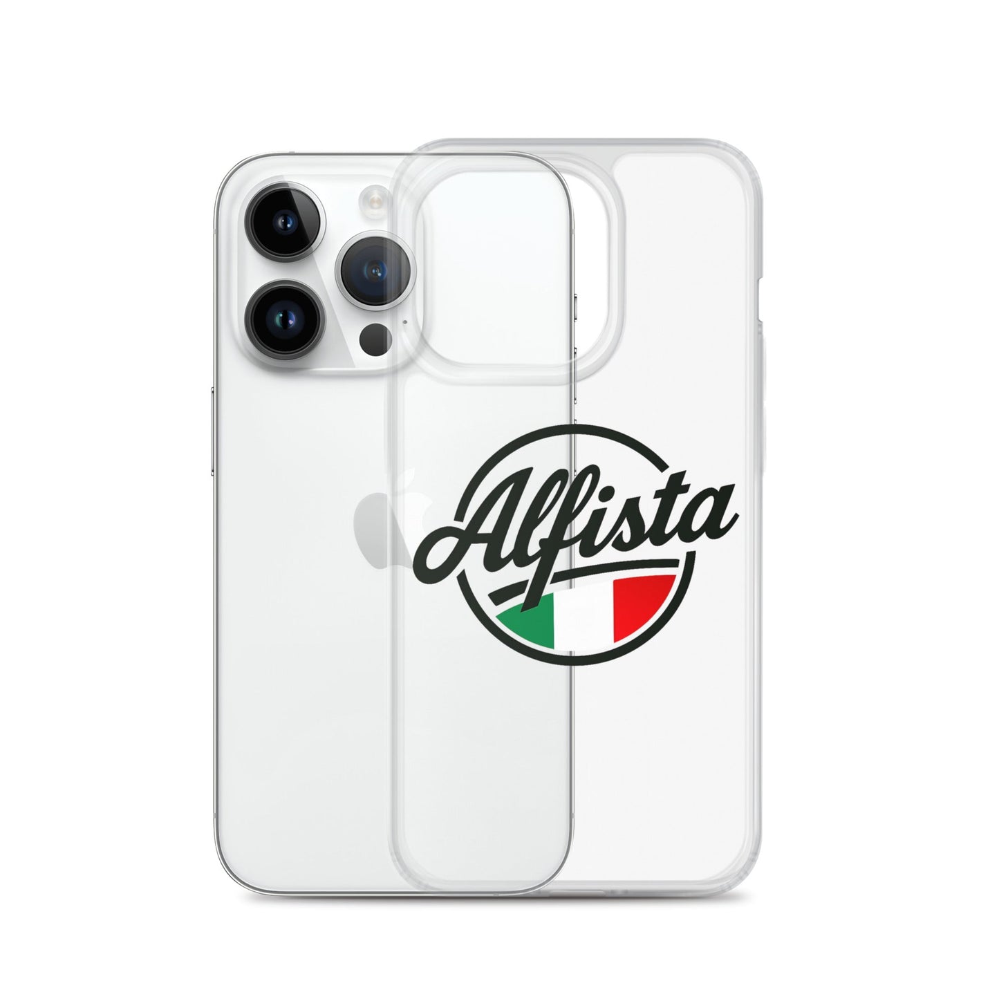 Cover trasparente per iPhone con design Alfisti – Custodia elegante per iPhone 13 14 15 16