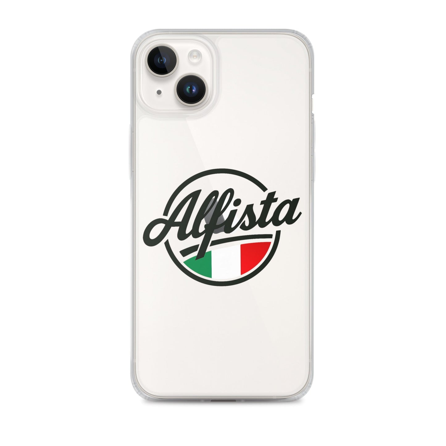Cover trasparente per iPhone con design Alfisti – Custodia elegante per iPhone 13 14 15 16
