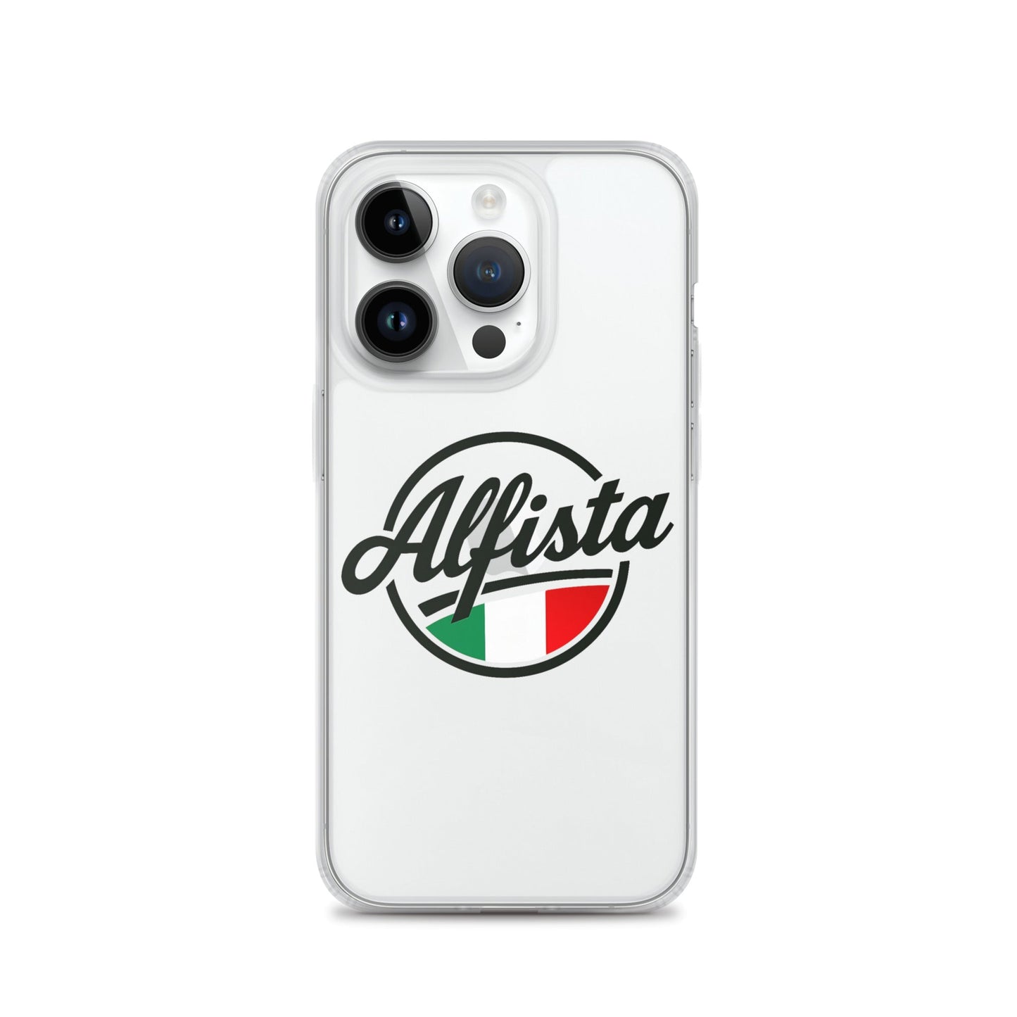 Cover trasparente per iPhone con design Alfisti – Custodia elegante per iPhone 13 14 15 16