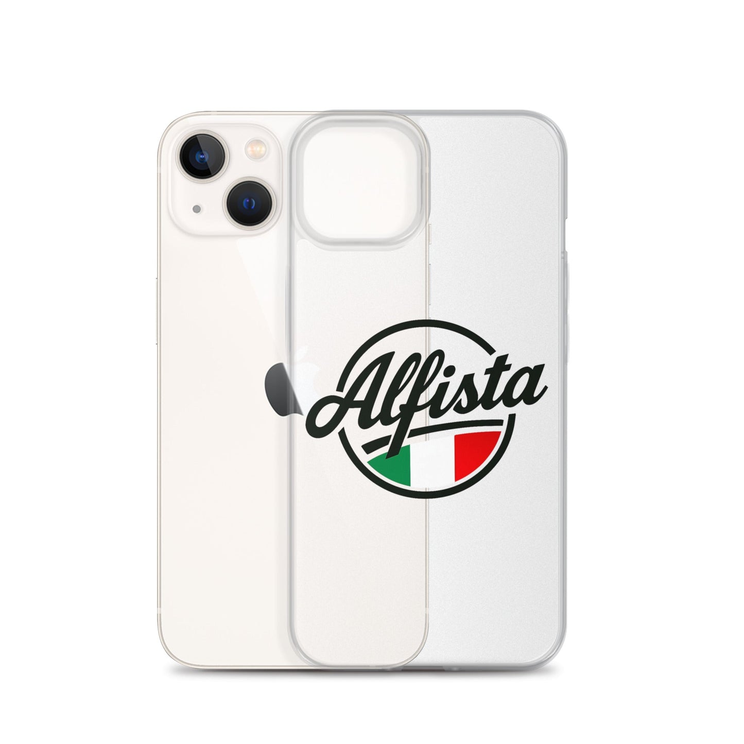 Cover trasparente per iPhone con design Alfisti – Custodia elegante per iPhone 13 14 15 16
