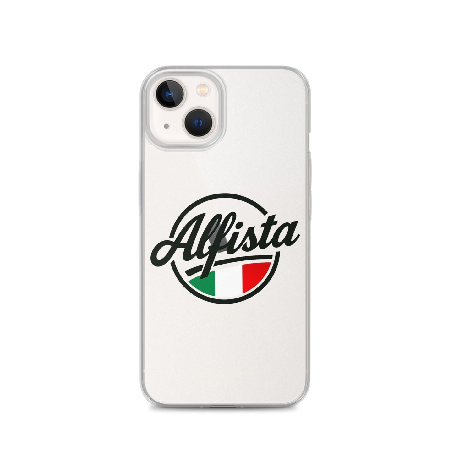 Cover trasparente per iPhone con design Alfisti – Custodia elegante per iPhone 13 14 15 16