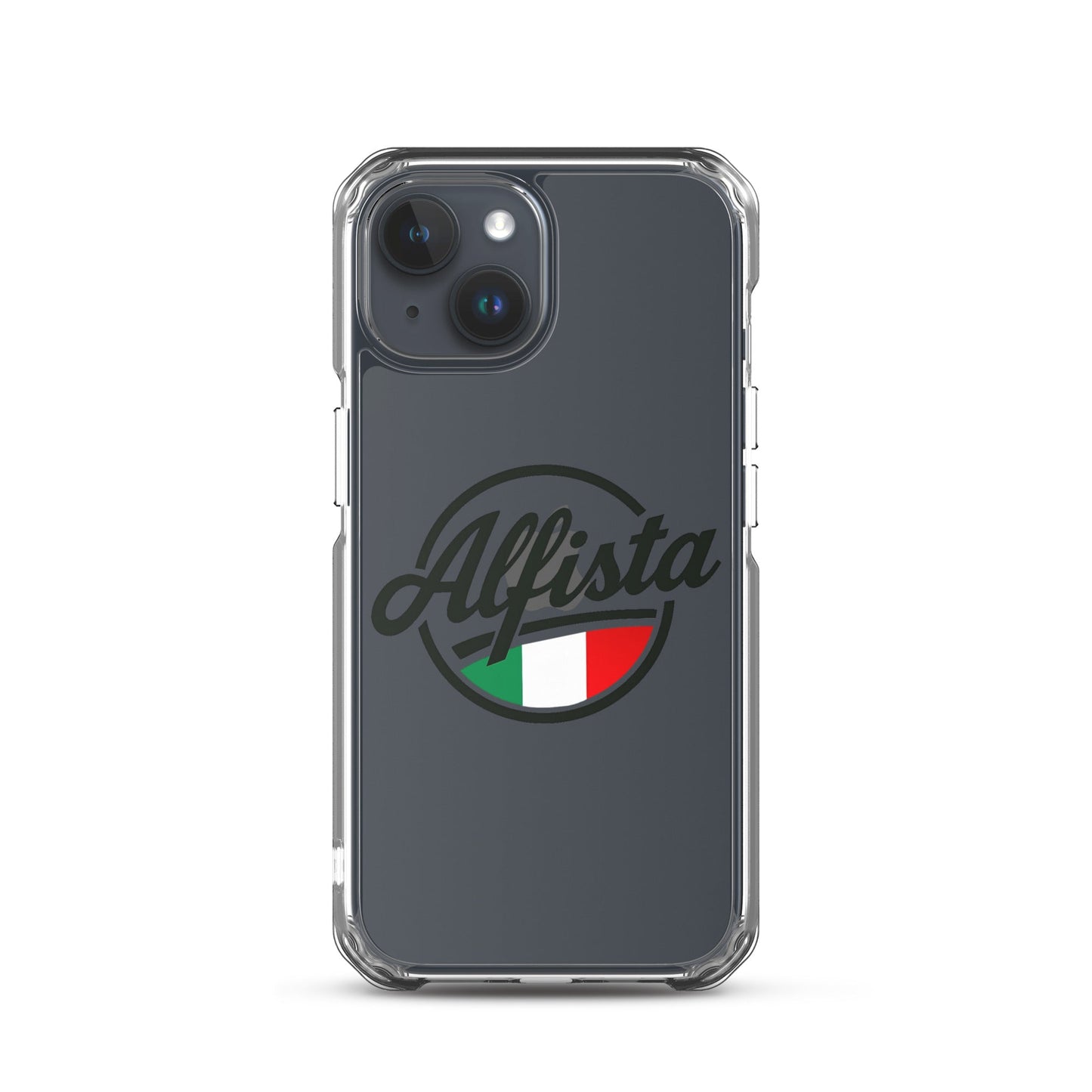 Cover trasparente per iPhone con design Alfisti – Custodia elegante per iPhone 13 14 15 16