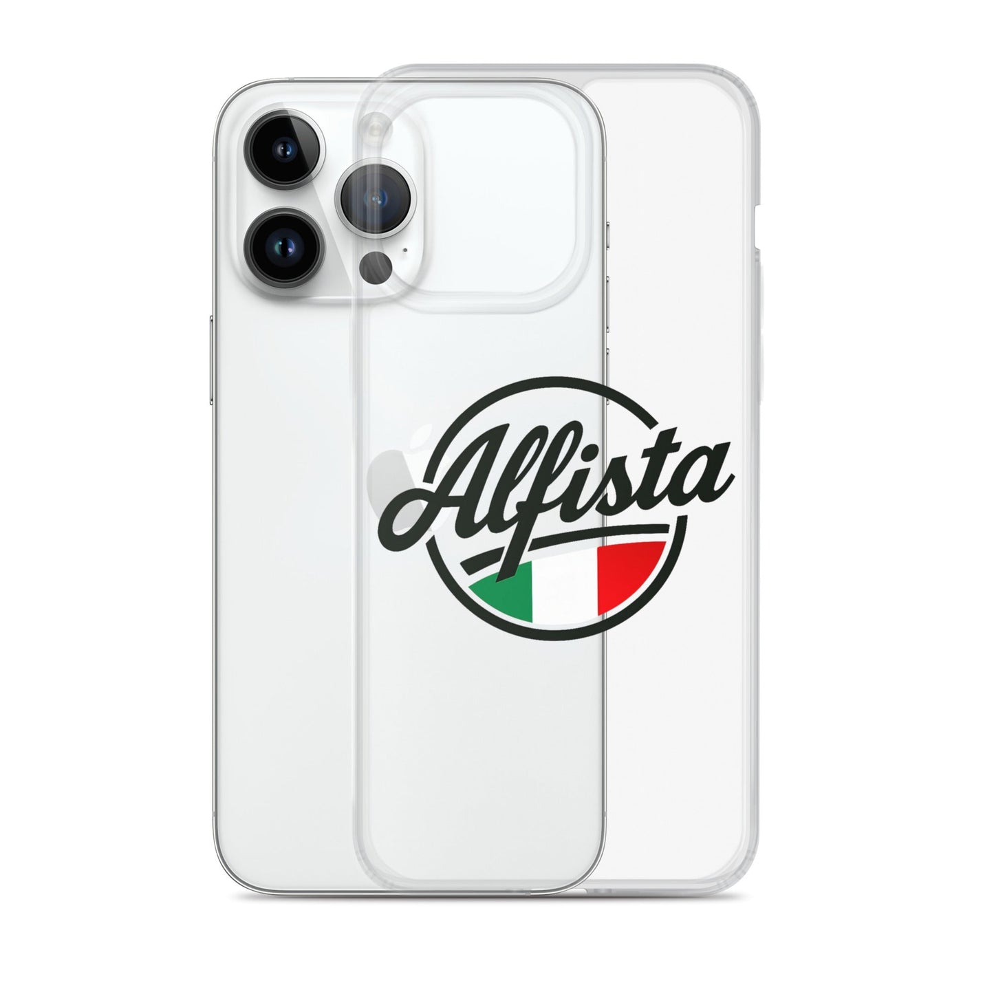Cover trasparente per iPhone con design Alfisti – Custodia elegante per iPhone 13 14 15 16