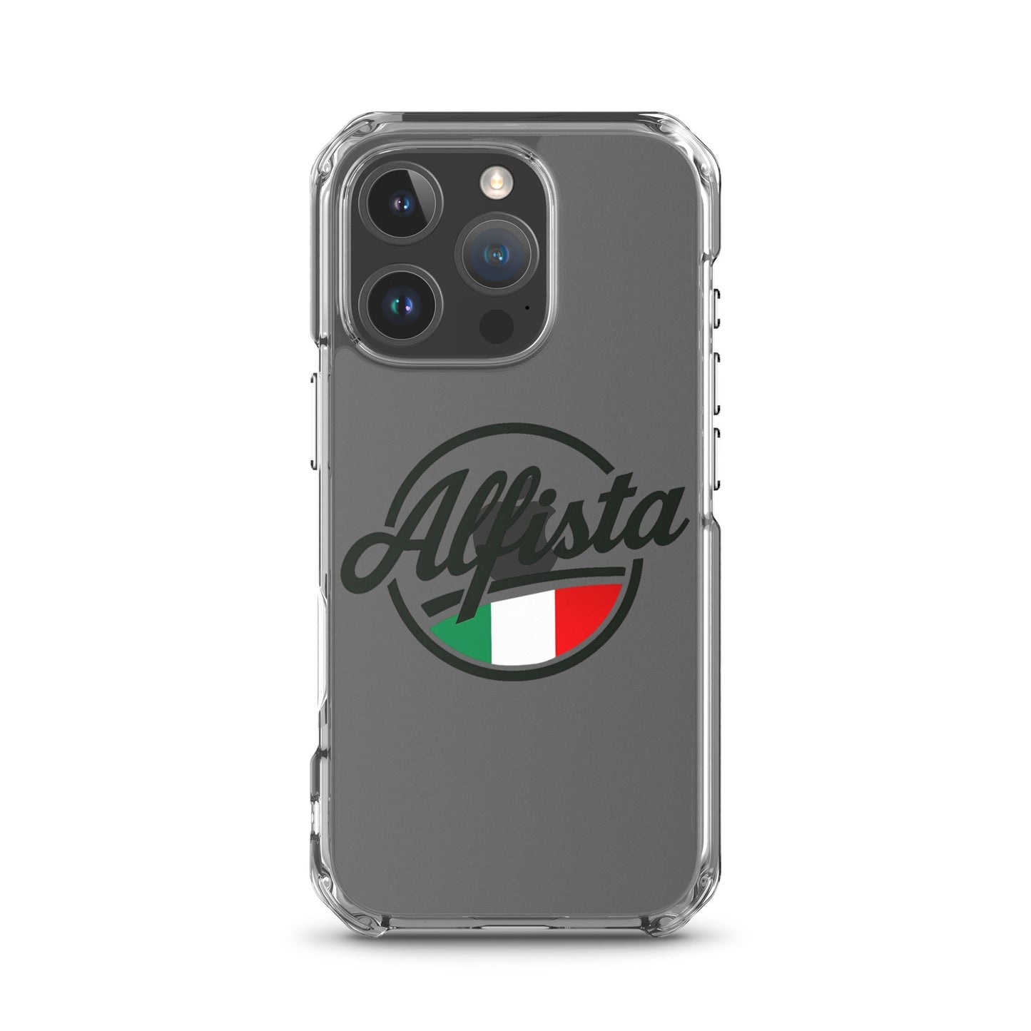 Cover trasparente per iPhone con design Alfisti – Custodia elegante per iPhone 13 14 15 16