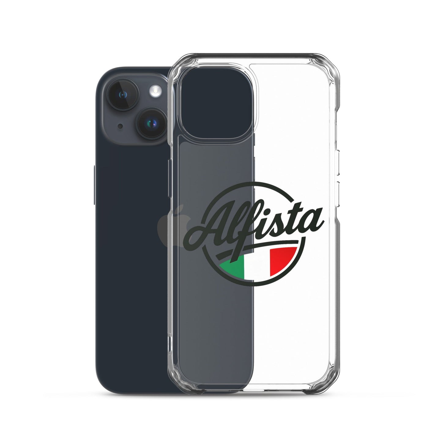 Cover trasparente per iPhone con design Alfisti – Custodia elegante per iPhone 13 14 15 16