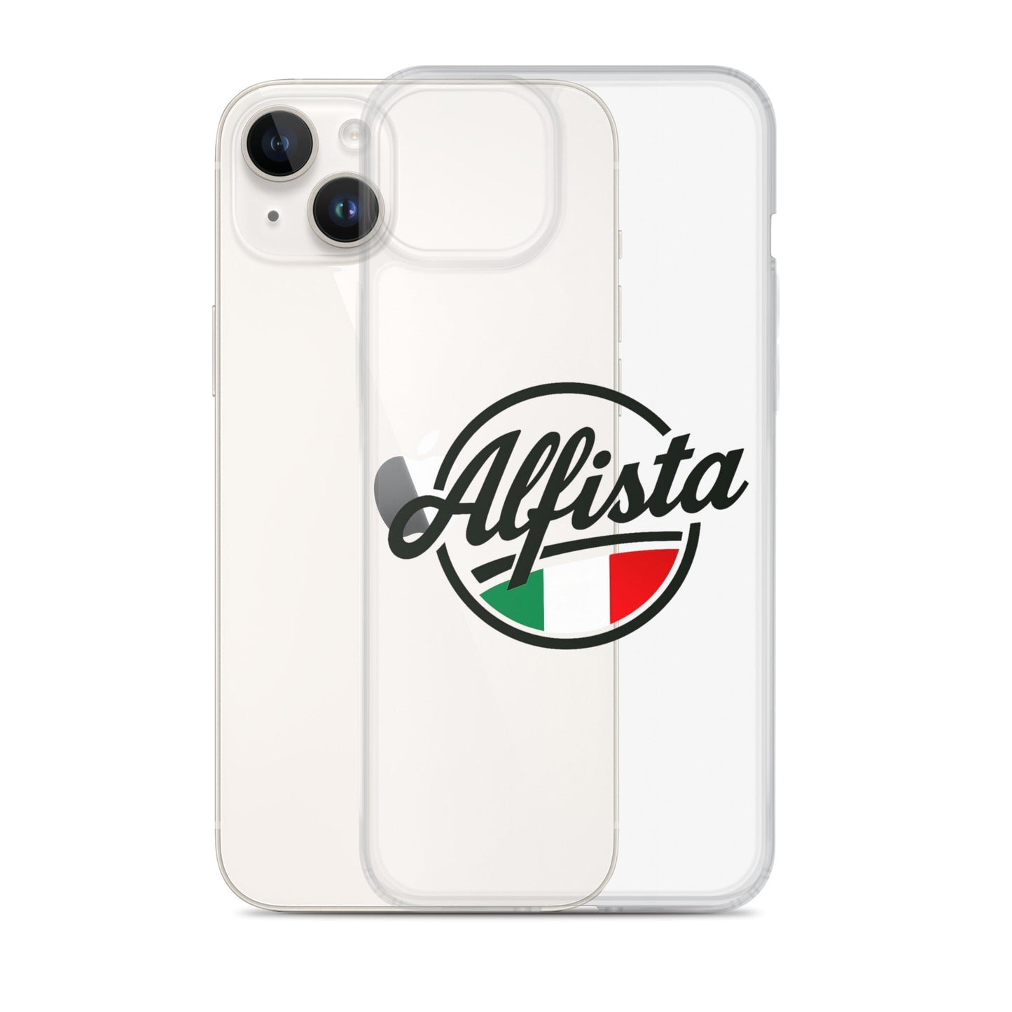 Cover trasparente per iPhone con design Alfisti – Custodia elegante per iPhone 13 14 15 16