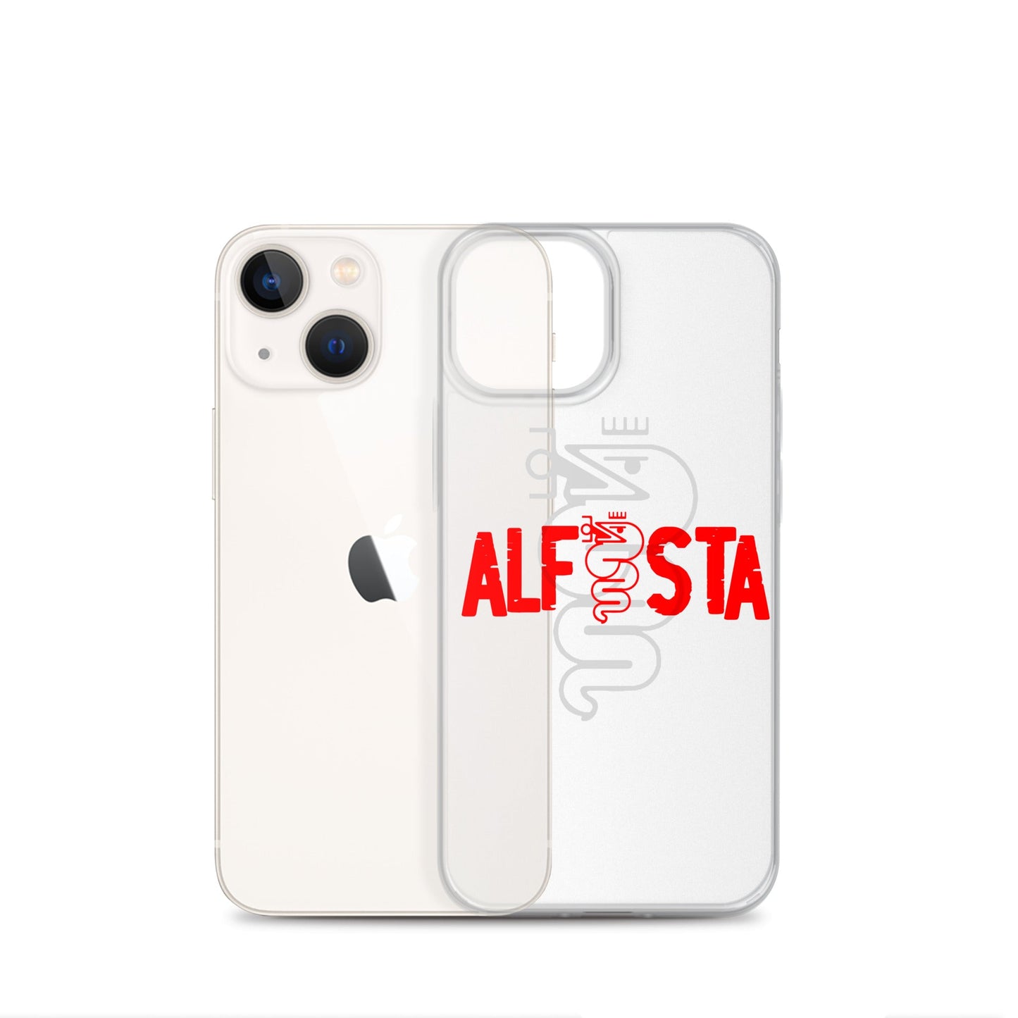 Cover trasparente per iPhone – Custodia Stilizzata per Alfisti | iPhone 13 14 15 16