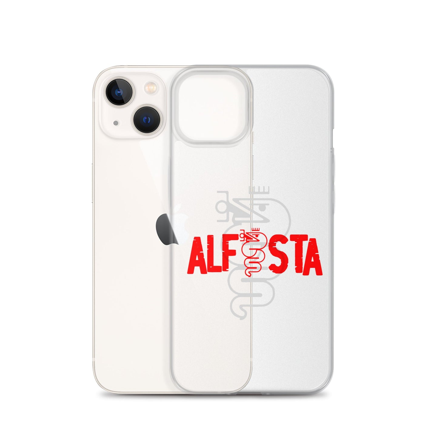 Cover trasparente per iPhone – Custodia Stilizzata per Alfisti | iPhone 13 14 15 16