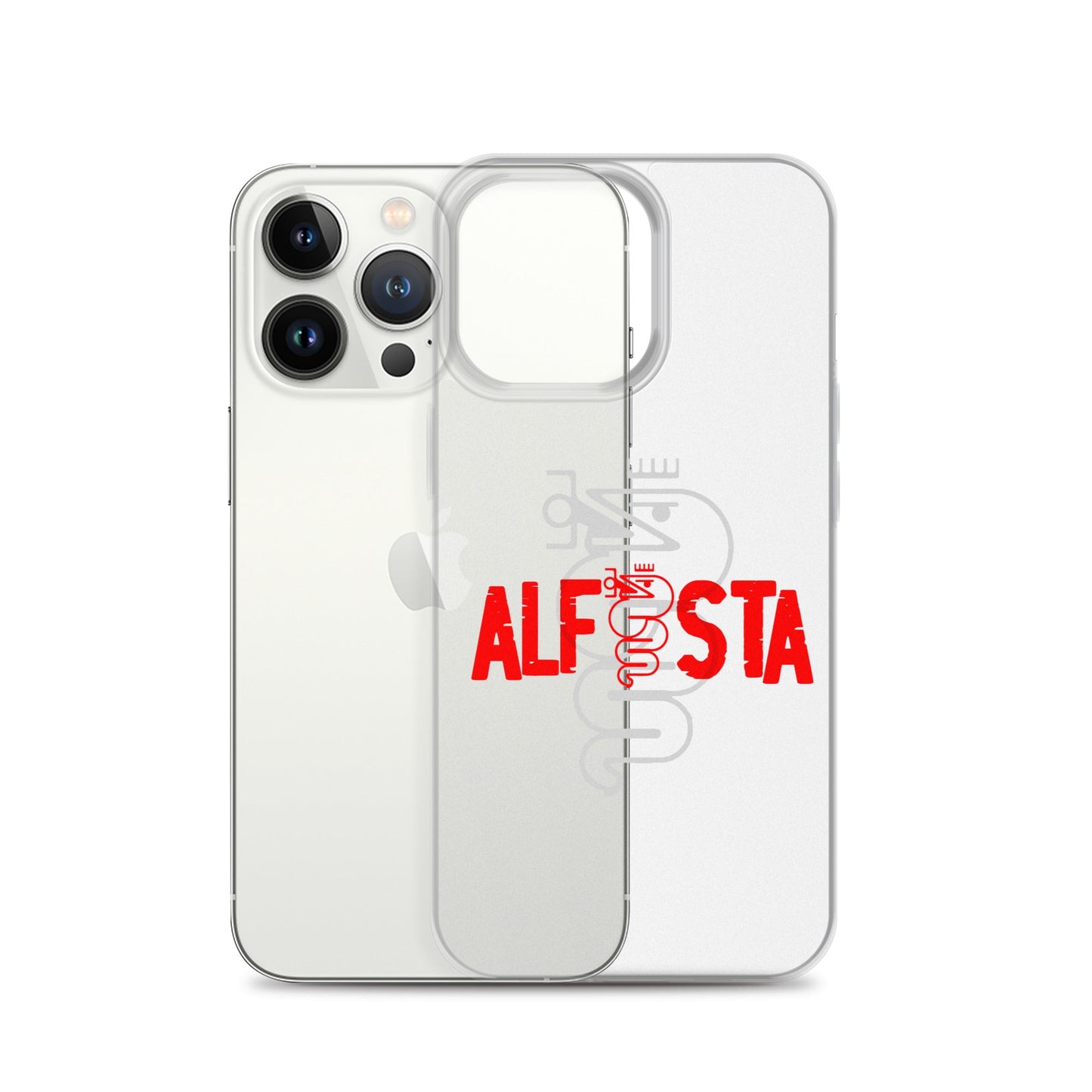 Cover trasparente per iPhone – Custodia Stilizzata per Alfisti | iPhone 13 14 15 16