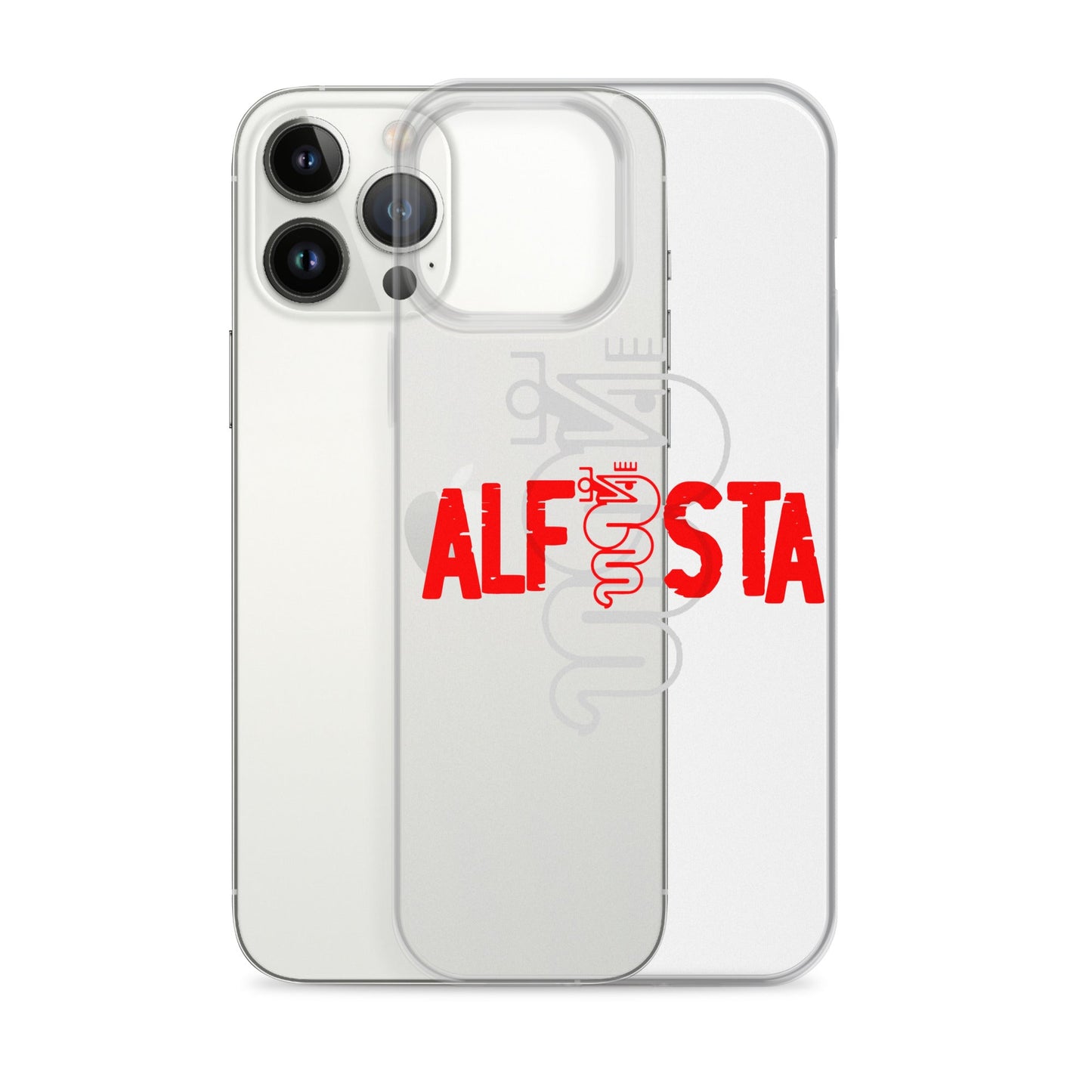 Cover trasparente per iPhone – Custodia Stilizzata per Alfisti | iPhone 13 14 15 16
