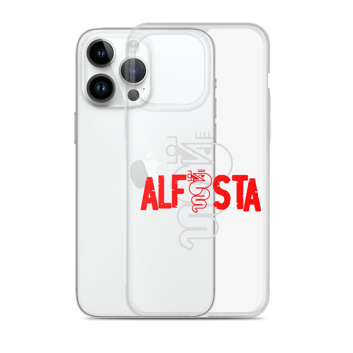 Cover trasparente per iPhone – Custodia Stilizzata per Alfisti | iPhone 13 14 15 16