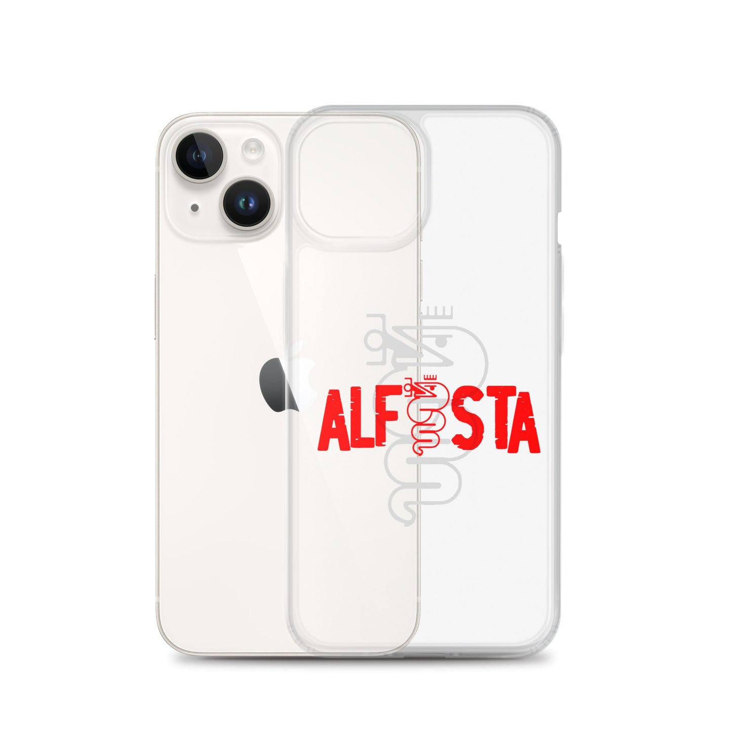 Cover trasparente per iPhone – Custodia Stilizzata per Alfisti | iPhone 13 14 15 16