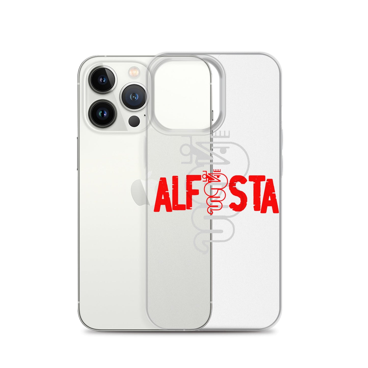 Cover trasparente per iPhone – Custodia Stilizzata per Alfisti | iPhone 13 14 15 16