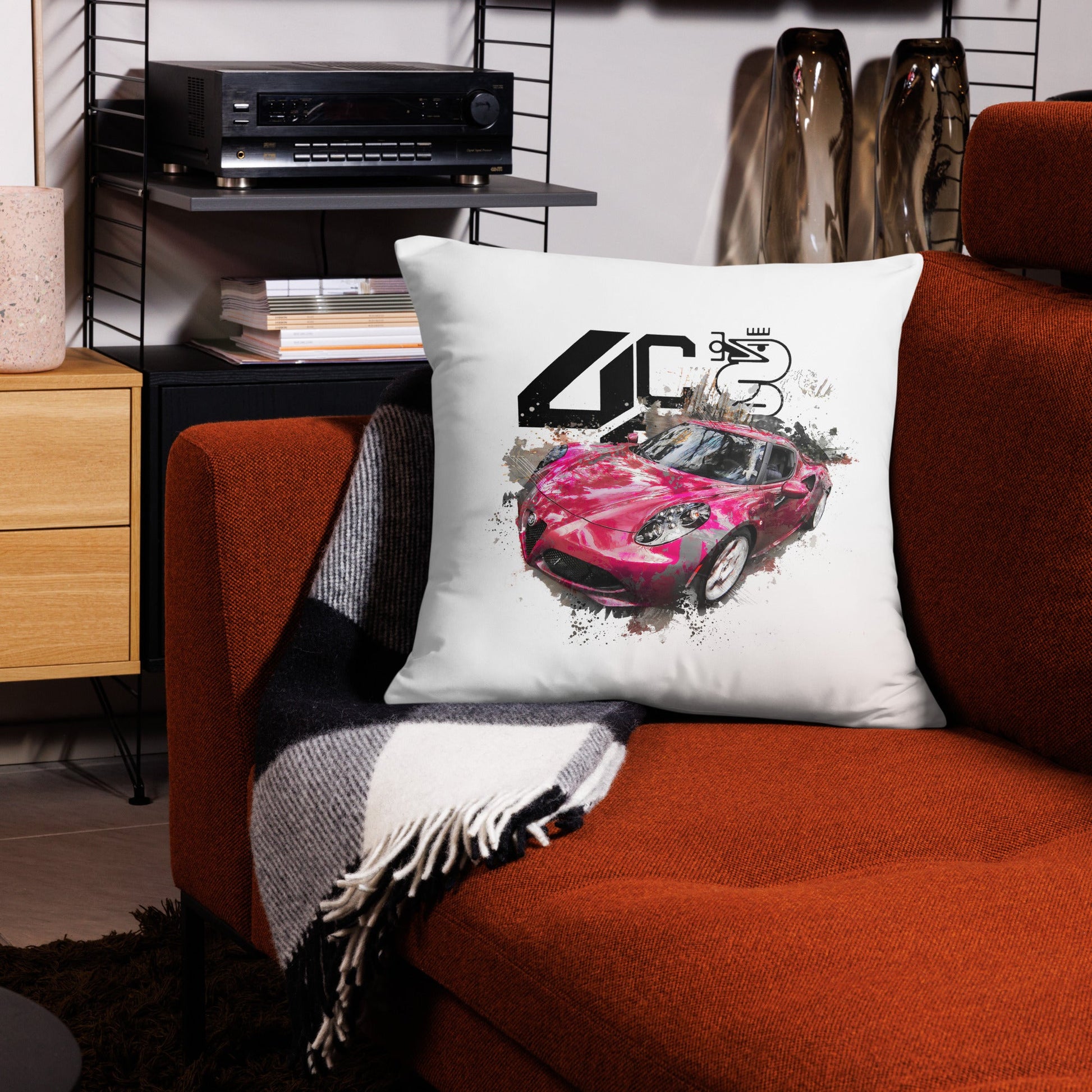 Cuscino Personalizzato con Stampa Alfa Romeo 4c