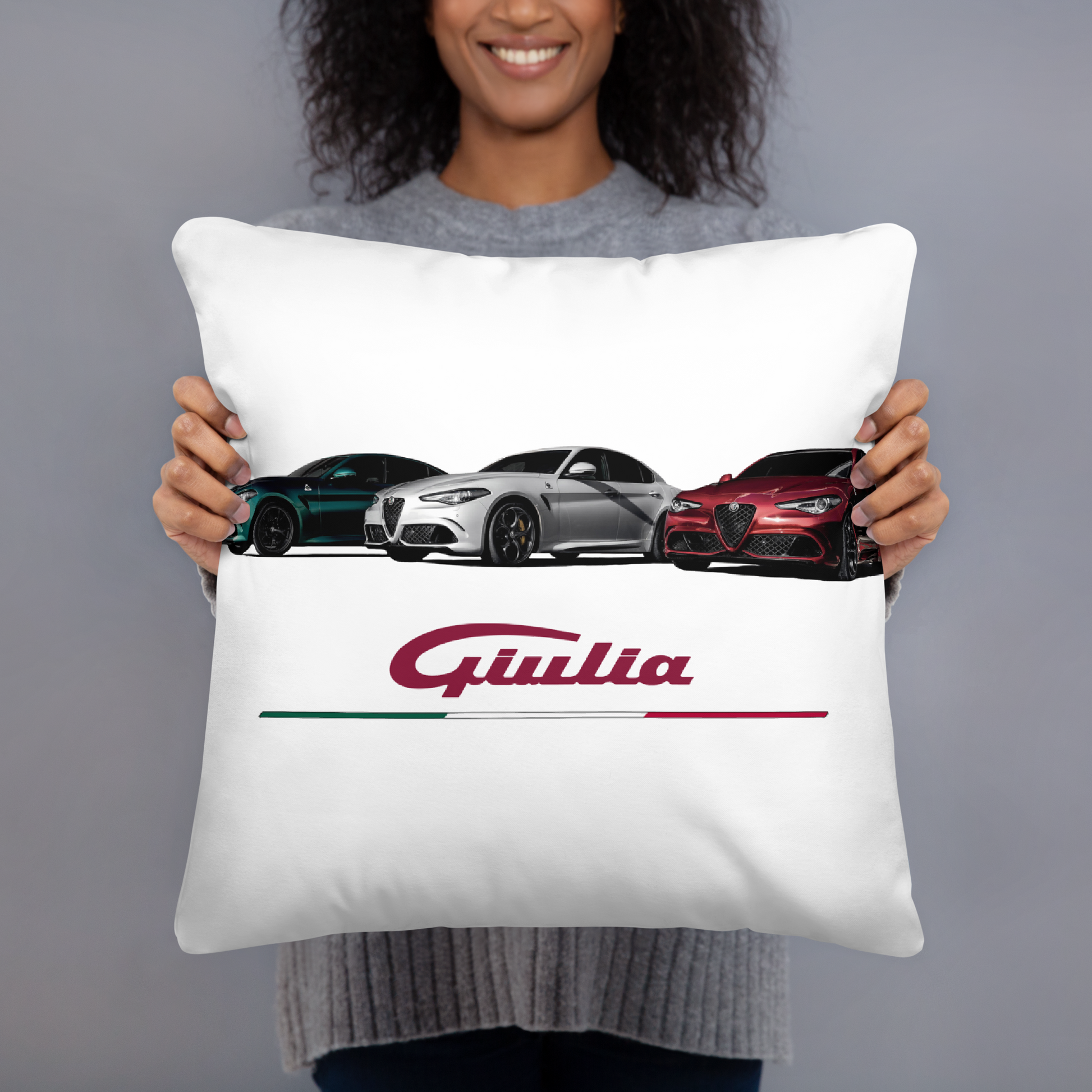 Cuscino Personalizzato con Stampa Alfa Romeo Giulia Gta