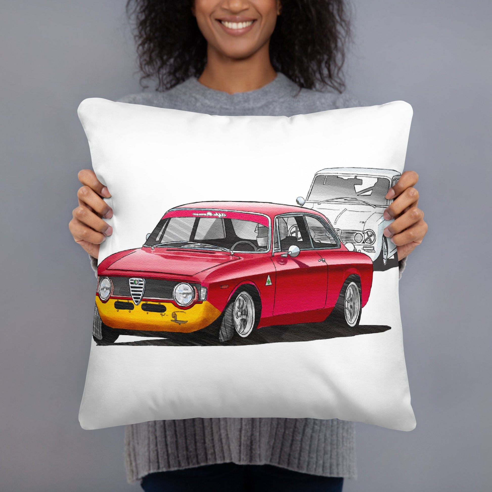 Cuscino Personalizzato con Stampa Alfa Romeo Giulia Gta