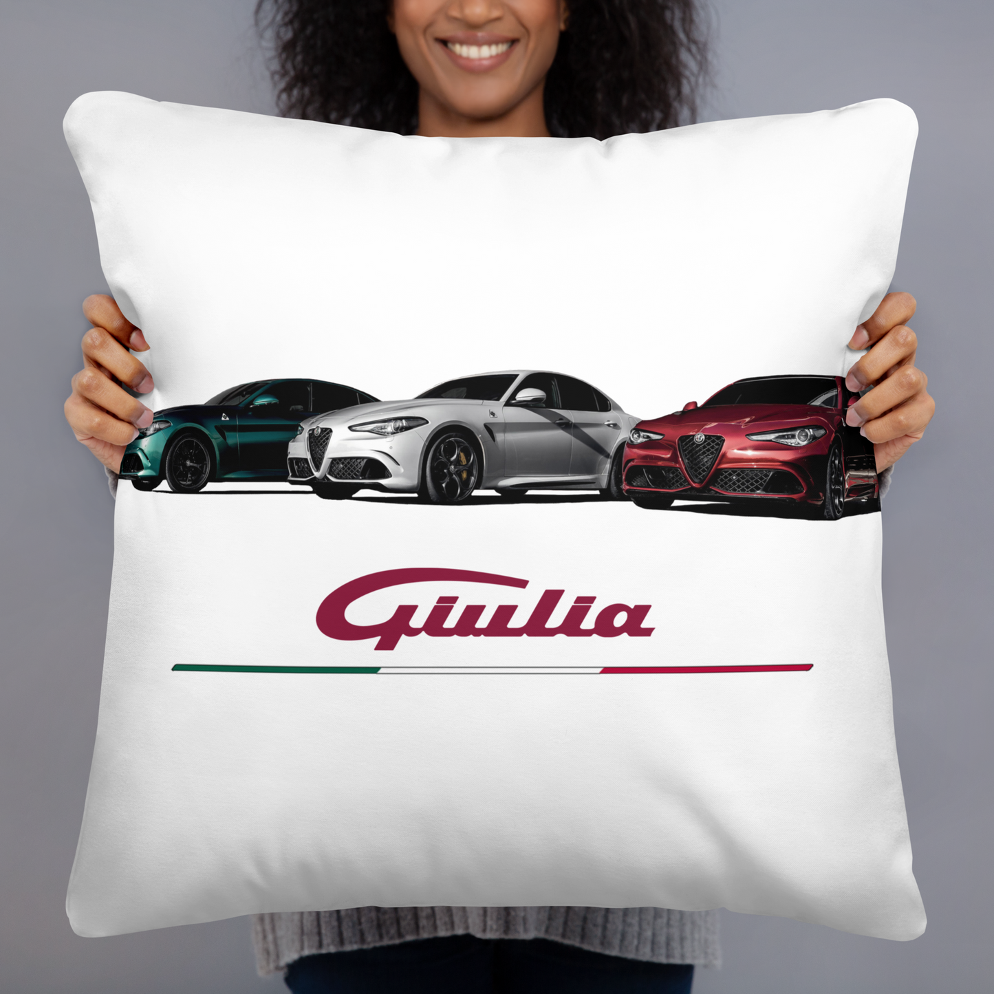 Cuscino Personalizzato con Stampa Alfa Romeo Giulia Gta