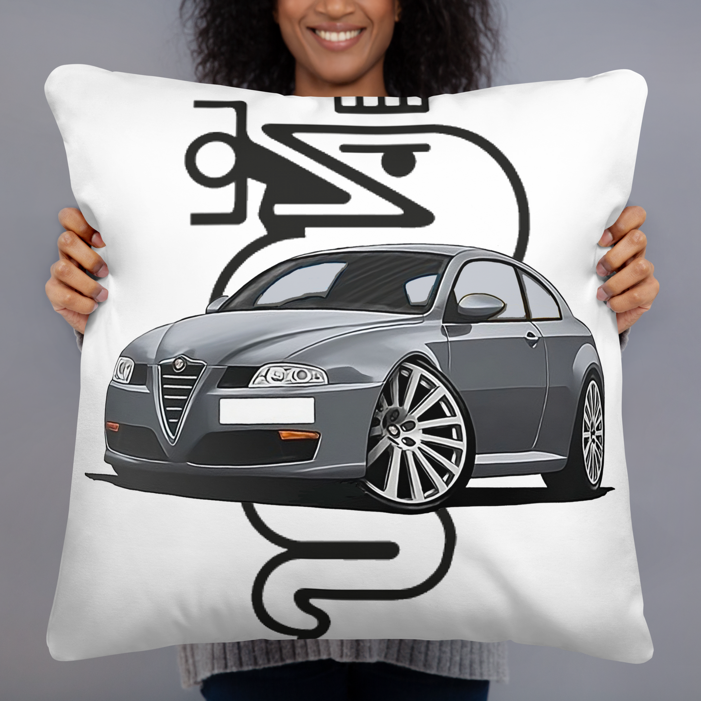 Cuscino Personalizzato con Stampa Alfa Romeo Gt