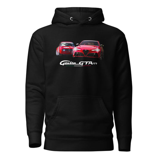 Felpa con cappuccio Alfa Romeo Giulia Gtam old & new