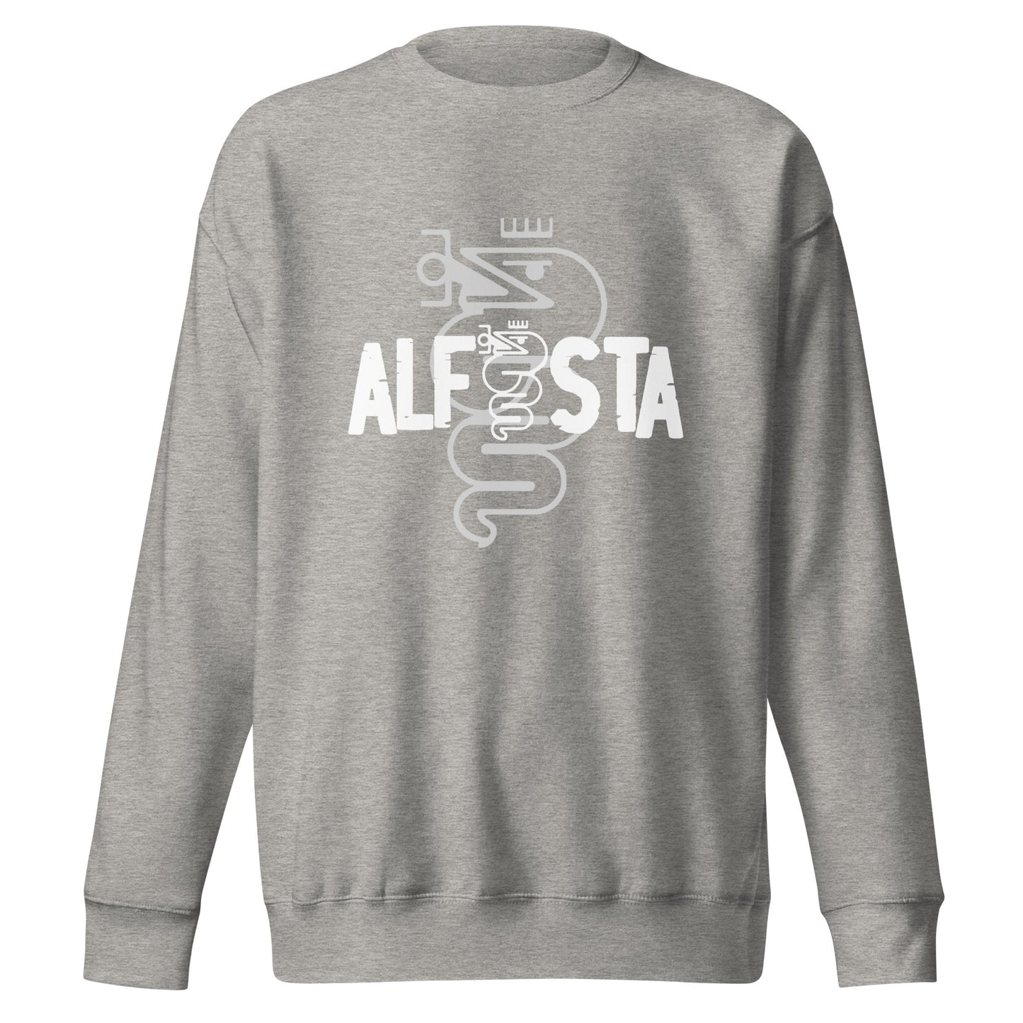 Felpa Girocollo Uomo logo Alfista