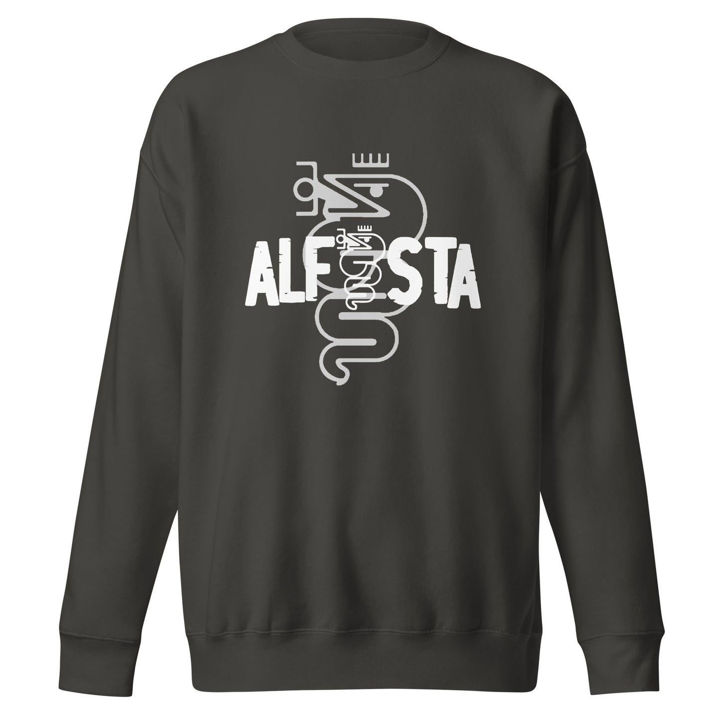 Felpa Girocollo Uomo logo Alfista