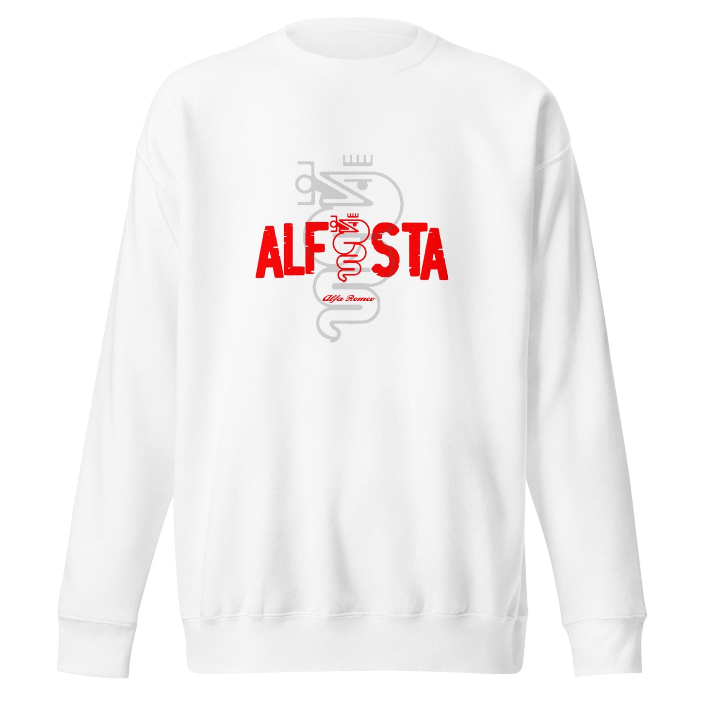 Felpa Girocollo Uomo logo Alfista