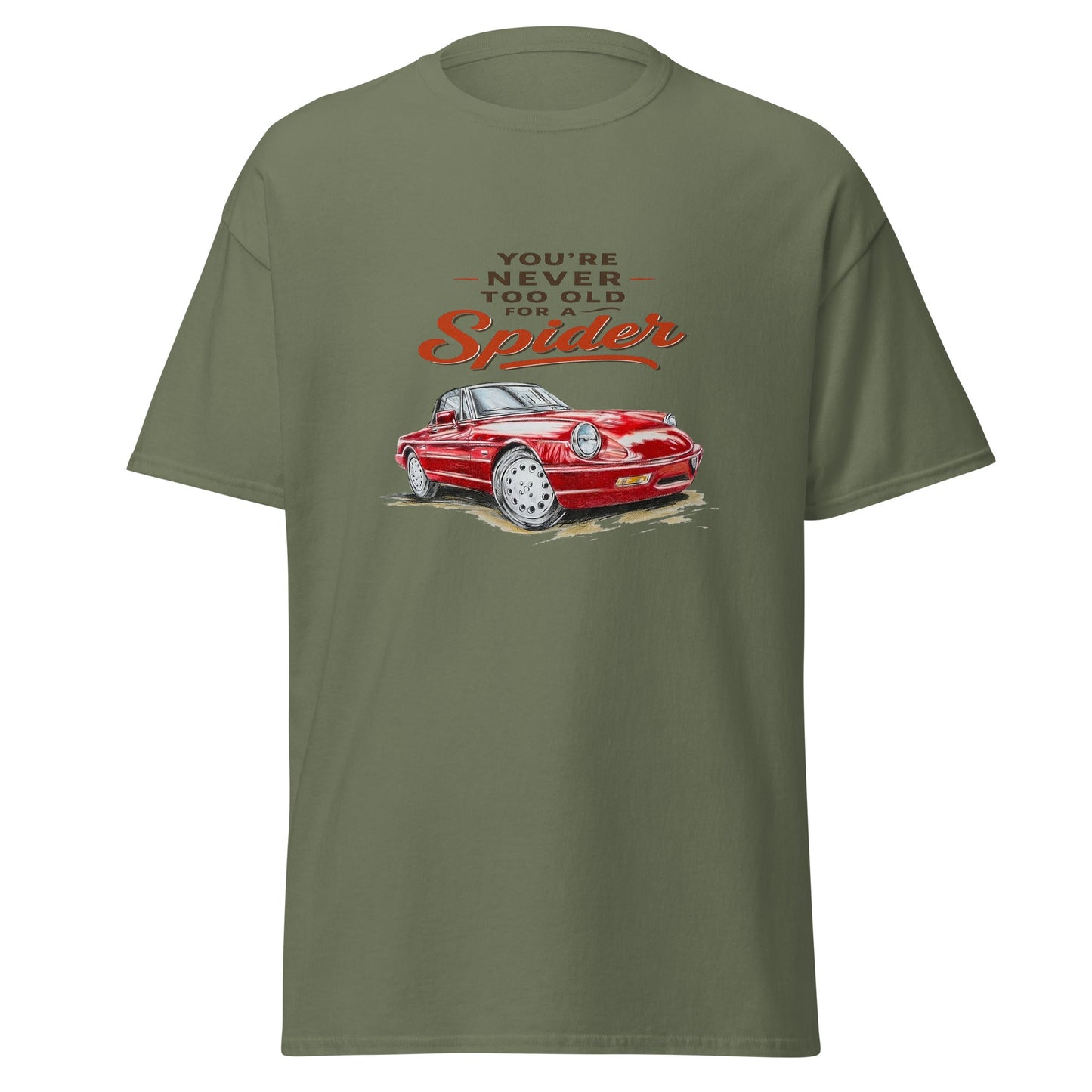Maglietta Alfa Duetto | T shirt Stile Vintage per Appassionati Alfa Romeo